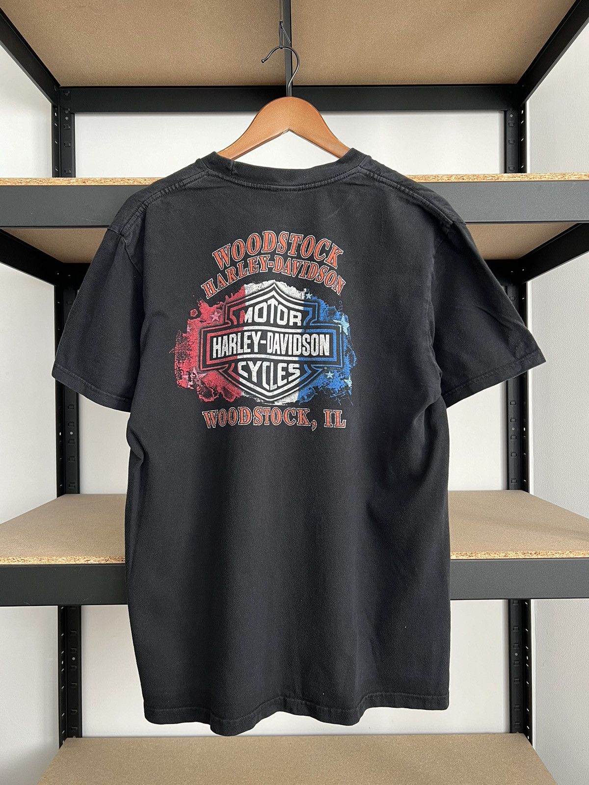 Harley Davidson Vintage 2011 Harley Davidson Motorcycles Eagle Woodstock Tee Size US L / EU 52-54 / 3 - 2 Thumbnail