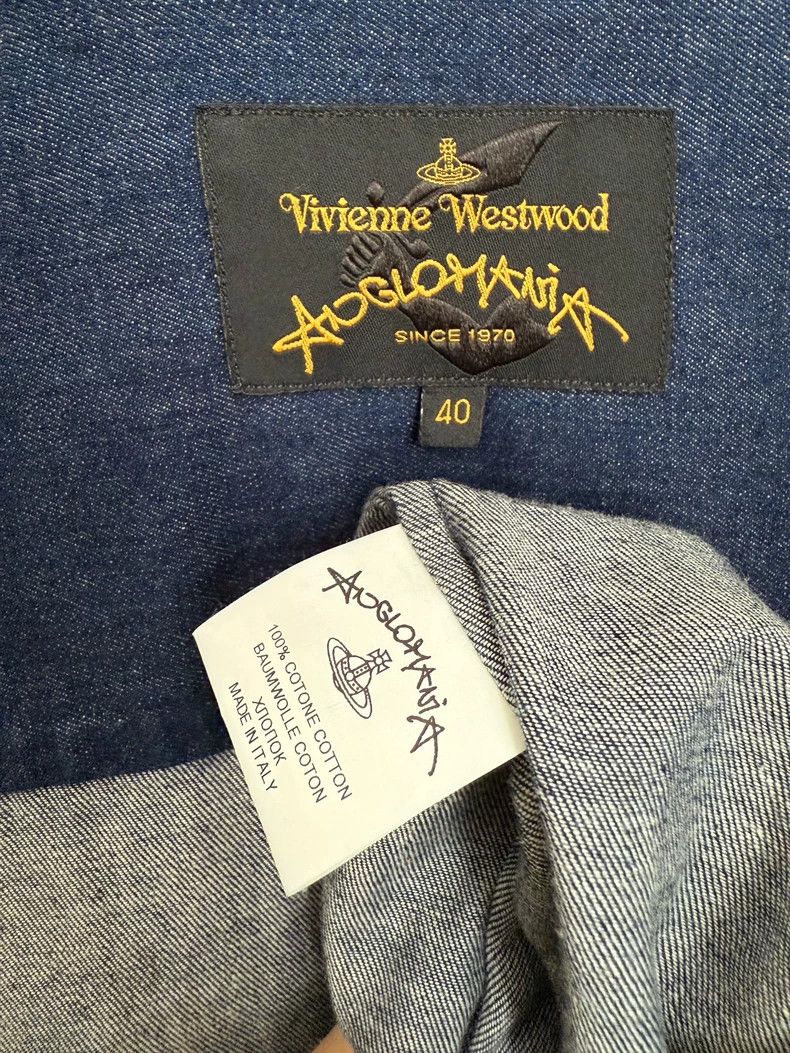 Vivienne Westwood Vivienne Westwood Love hollow collar short sleeve shirt bu Size M / US 6-8 / IT 42-44 - 6 Thumbnail