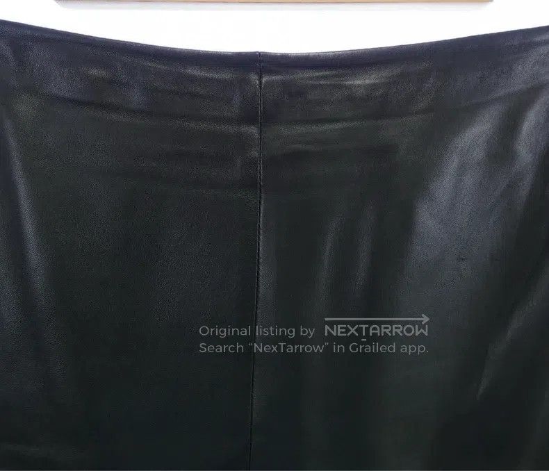 Hermes Hermes Leather skirt Size 25" / US 0 / IT 36 - 5 Thumbnail
