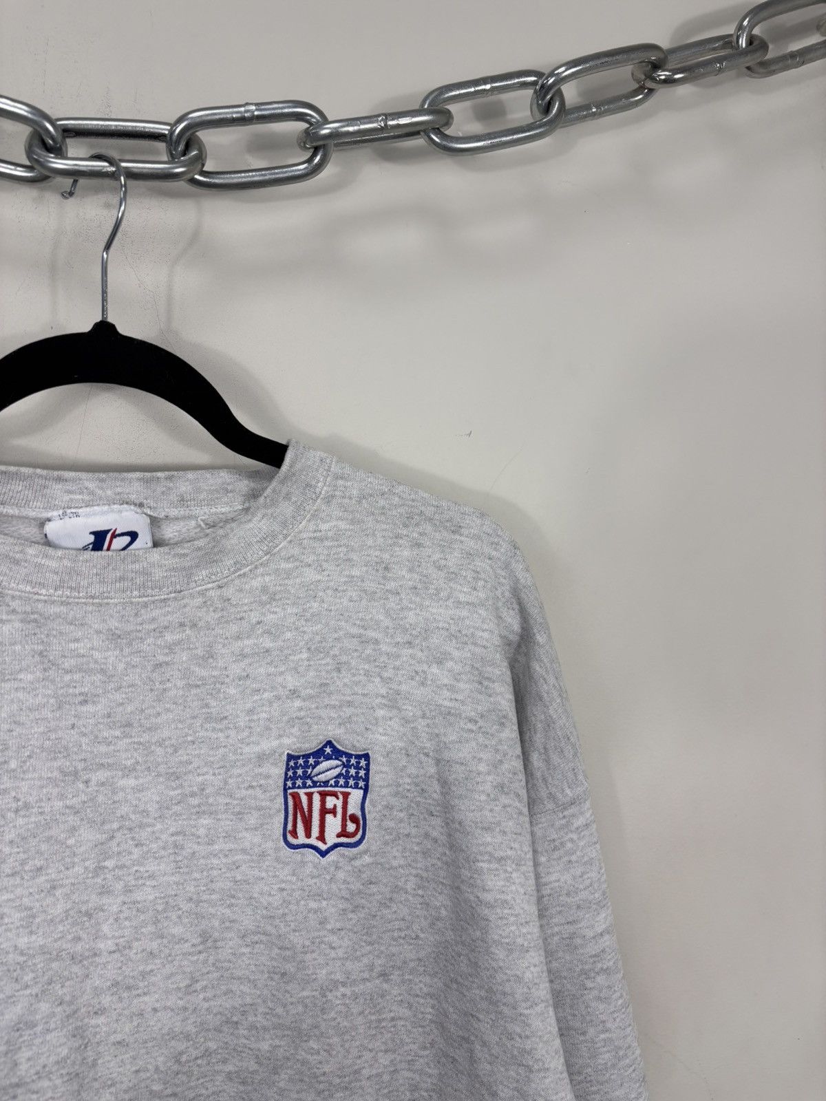 Logo Athletic Vintage Logo Athletic 1990s NFL Basic Grey Sweatshirt Size US L / EU 52-54 / 3 - 3 Thumbnail