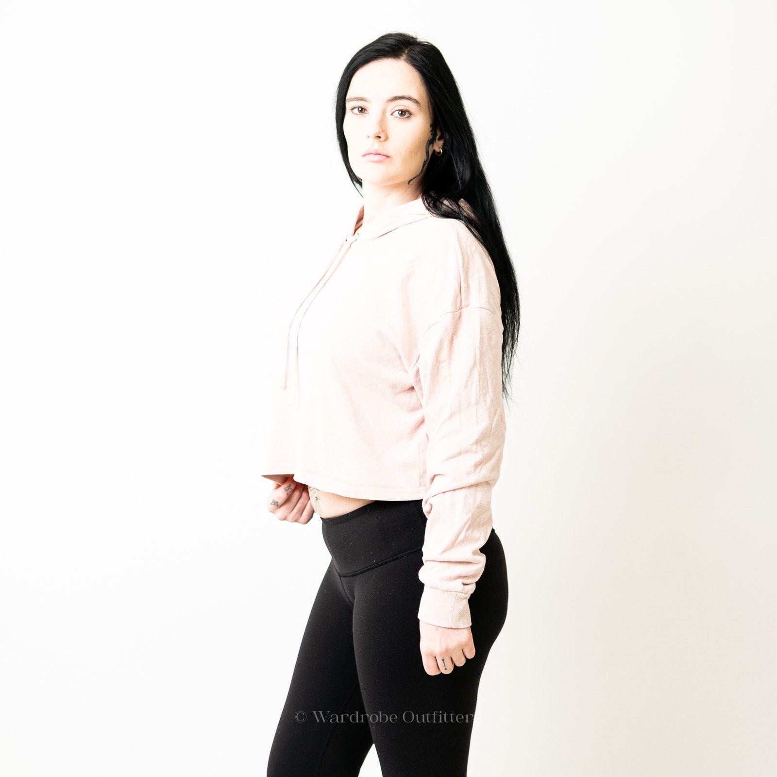 H&M H&M Pastel Pink Cropped Hoodie Size L / US 10 / IT 46 - 3 Thumbnail