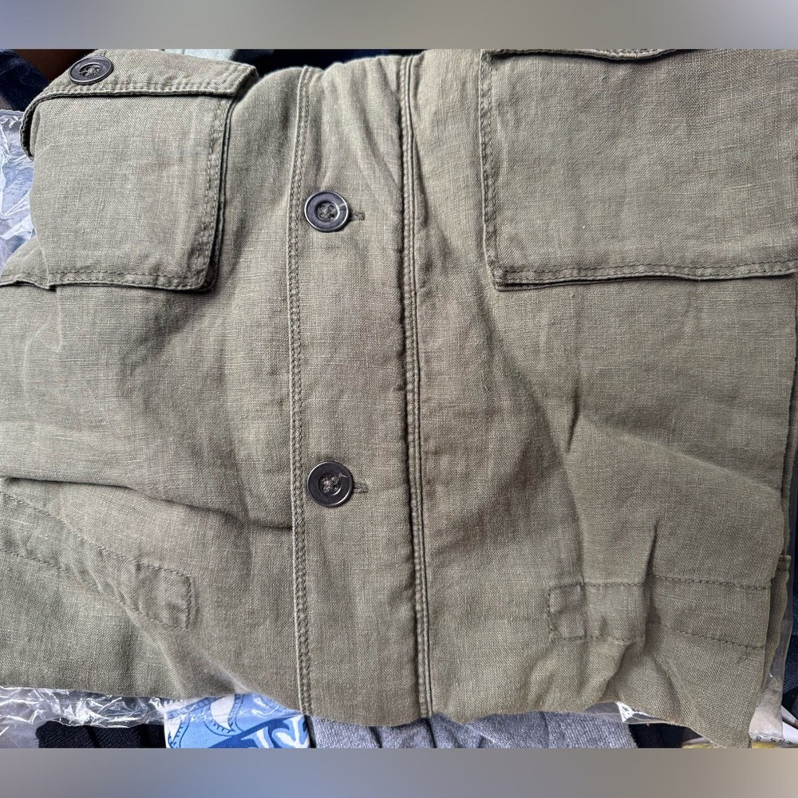 Michael Stars 🎉LAST PIECE🎉MICHAEL STARS Linen Frankie‎ Anorak Jacket Size L / US 10 / IT 46 - 5 Thumbnail