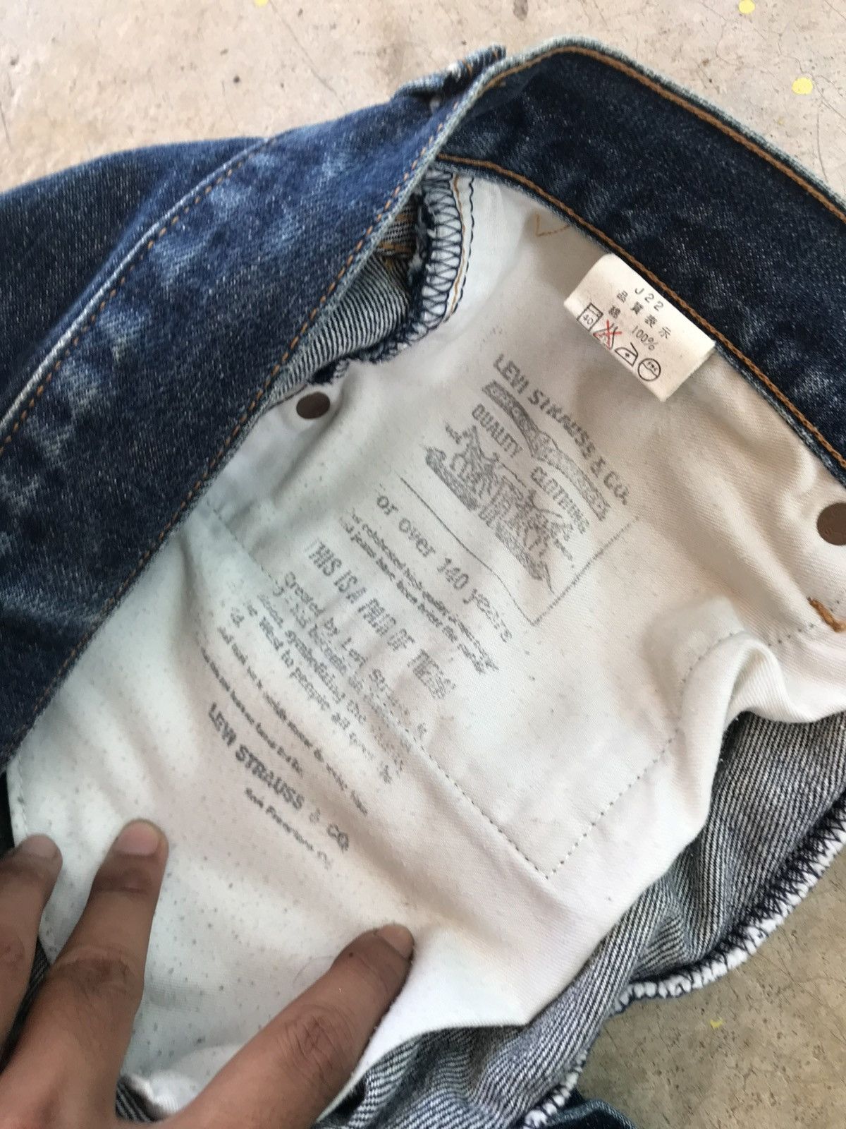 Levi's Levis 502 Big E 80s Talon Zipper Size US 33 - 8 Thumbnail