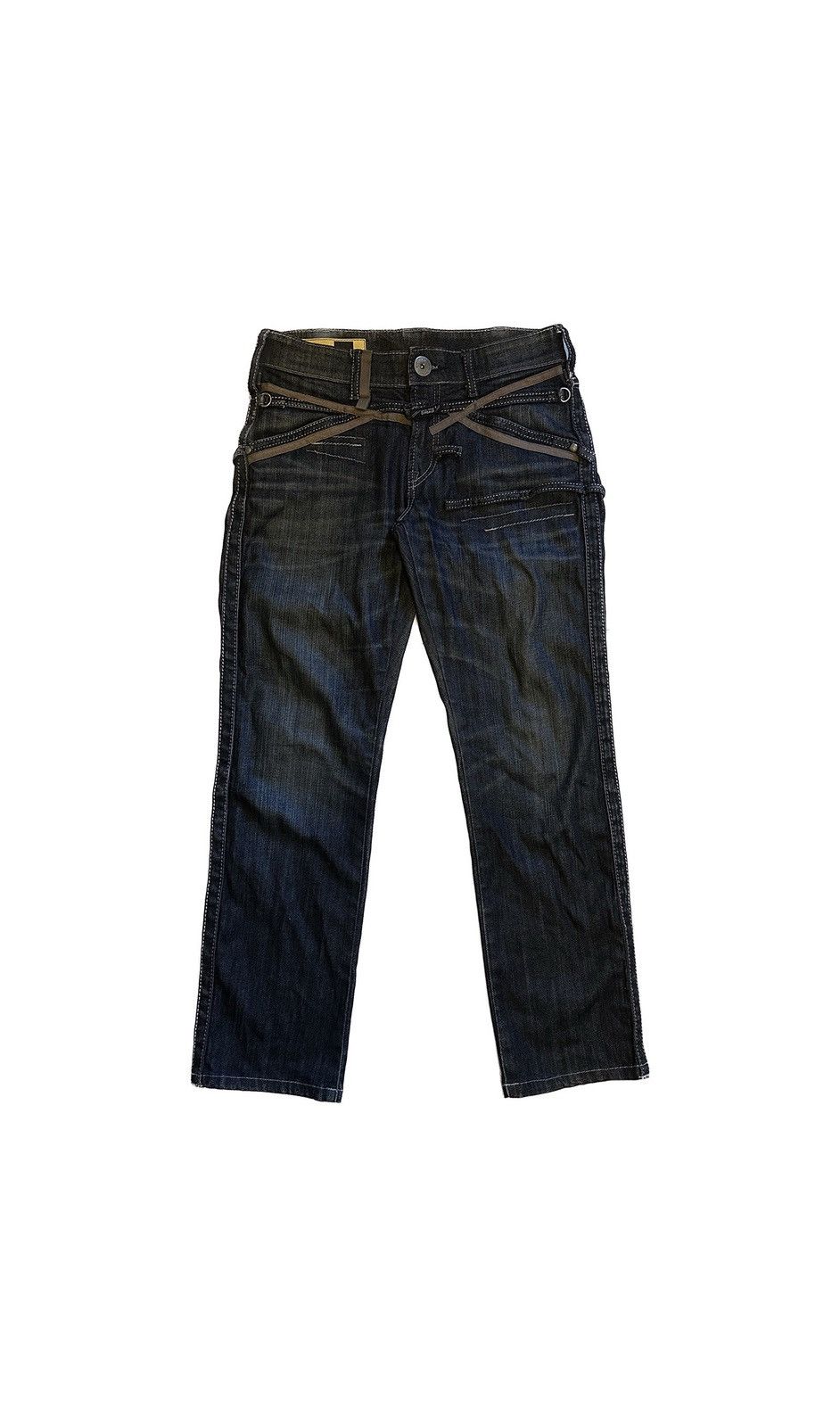 Marithe + Francois Girbaud Marithe + Francois Girbaud Dark Wash Jeans Size US 29 - 1 Thumbnail