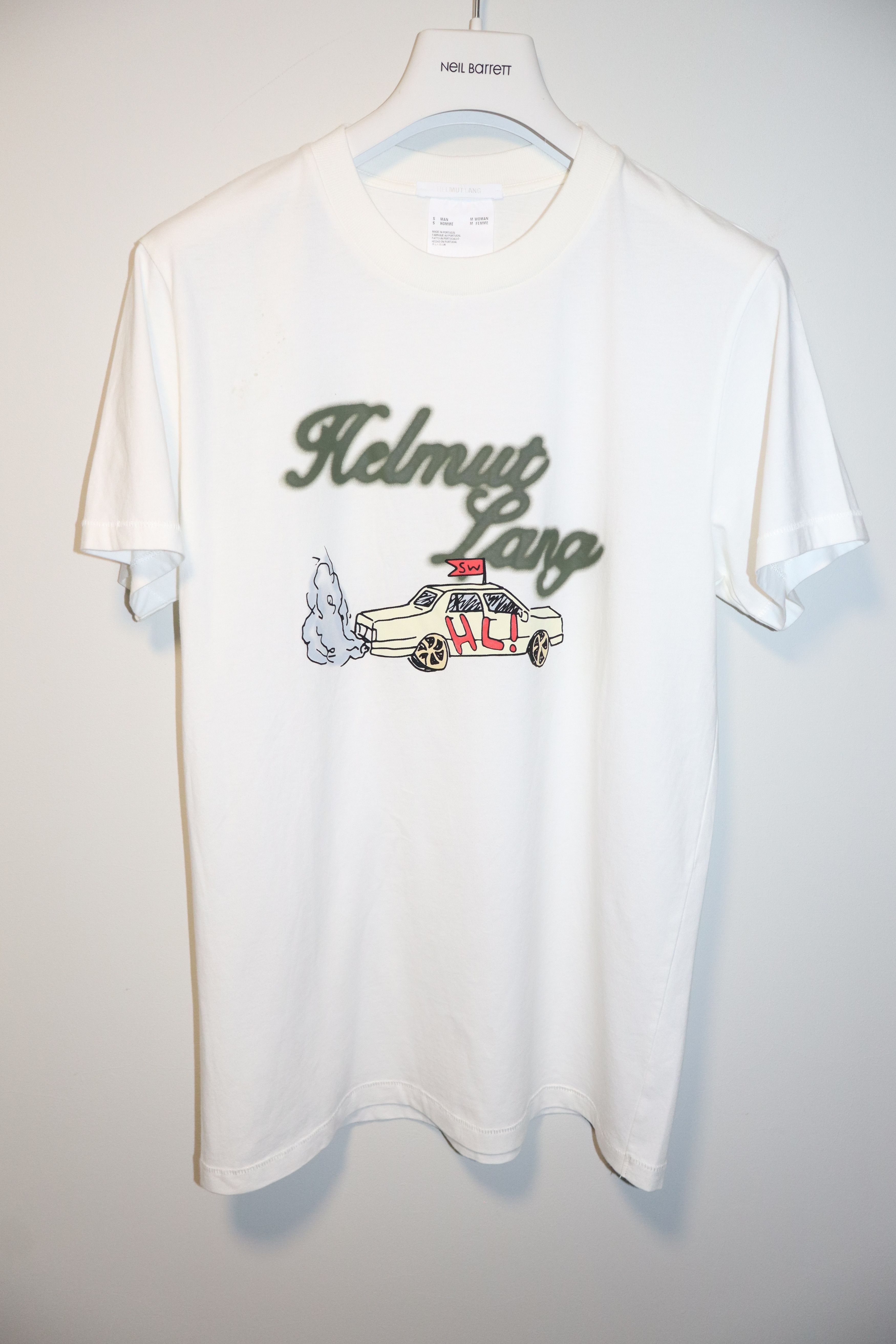 Helmut Lang Saintwoods Edition logo t-shirt Size US S / EU 44-46 / 1 - 1 Thumbnail