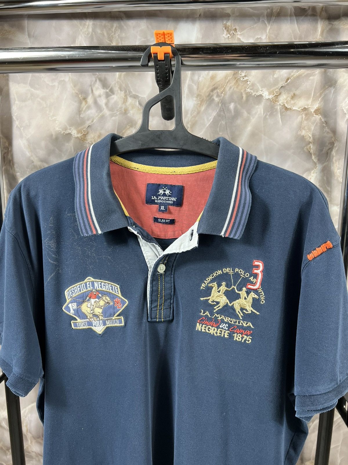 Vintage Vintage La Martina 3 Y2k Polo Tee Size US XL / EU 56 / 4 - 3 Thumbnail