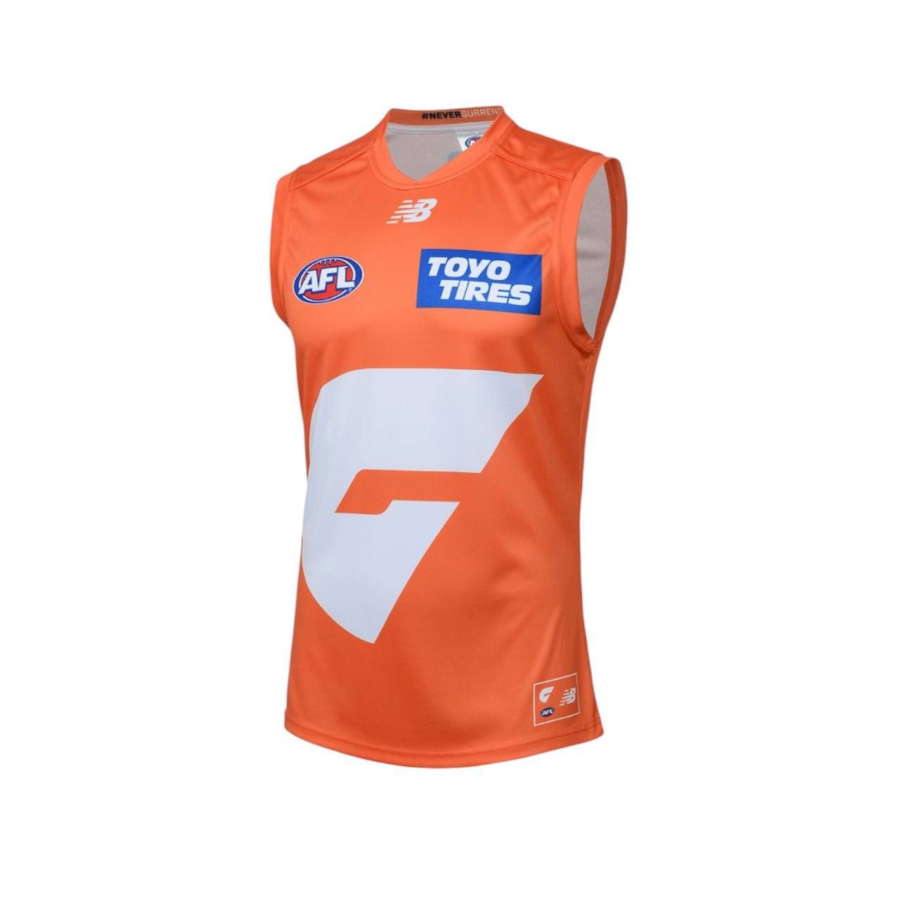New Balance NEW! 2025 GWS GIANTS AWAY RUGBY TANK TOP JERSEY ISC SIZE M Size US M / EU 48-50 / 2 - 1 Thumbnail