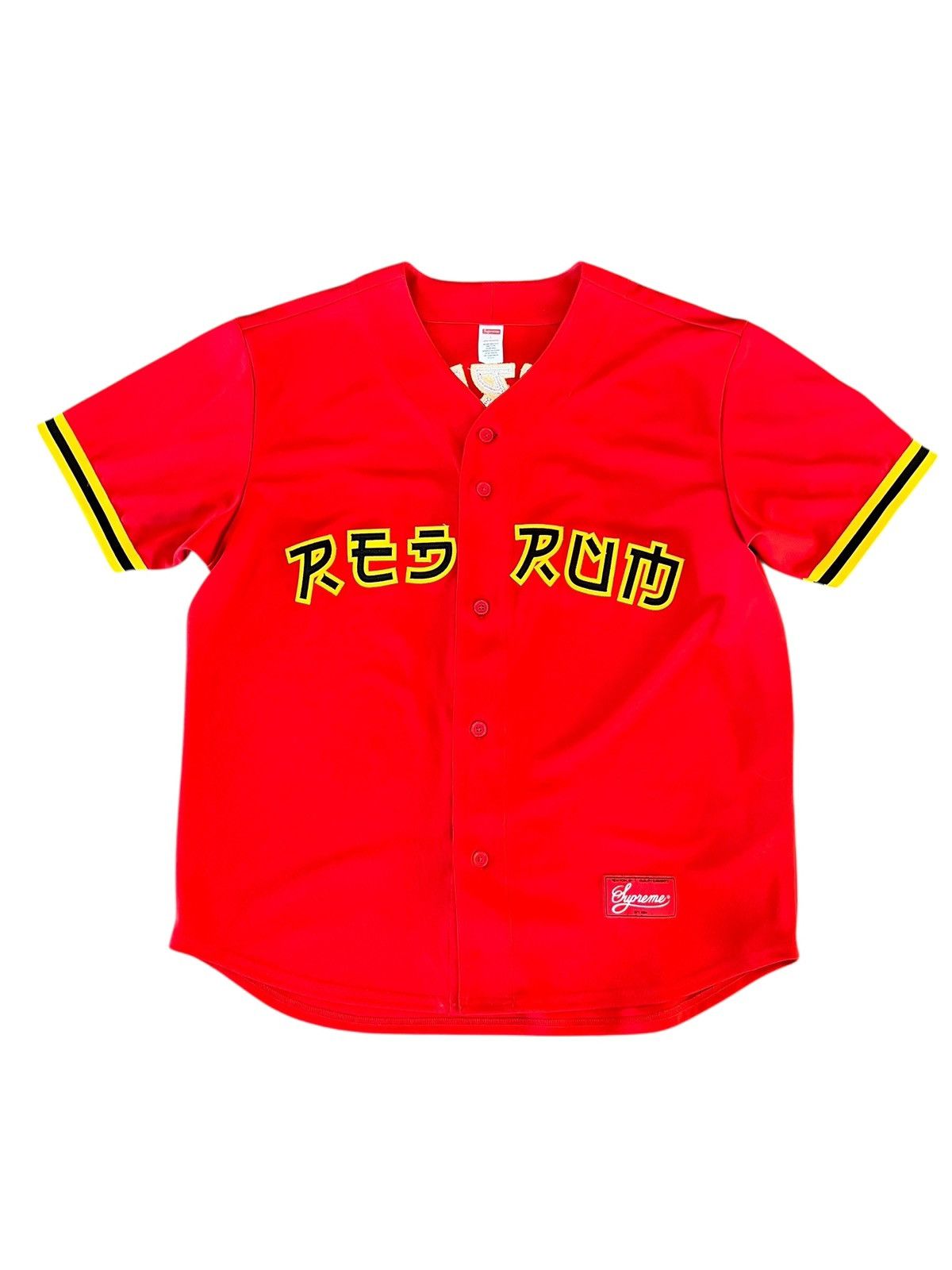 Supreme Supreme Red Rum Baseball Jersey Size US L / EU 52-54 / 3 - 1 Thumbnail