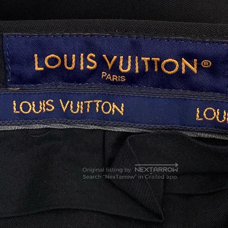 Louis Vuitton Louis Vuitton size US 50 25 black wool slouchy straight leg Size US 34 / EU 50 - 6 Thumbnail