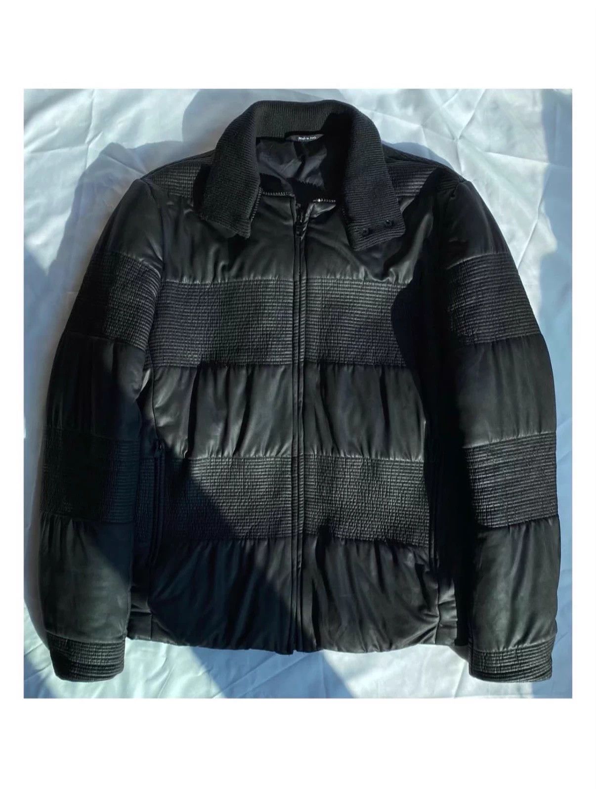Maison Margiela Maison Margiela 10fw faux leather panel down jacket Size US M / EU 48-50 / 2 - 1 Thumbnail