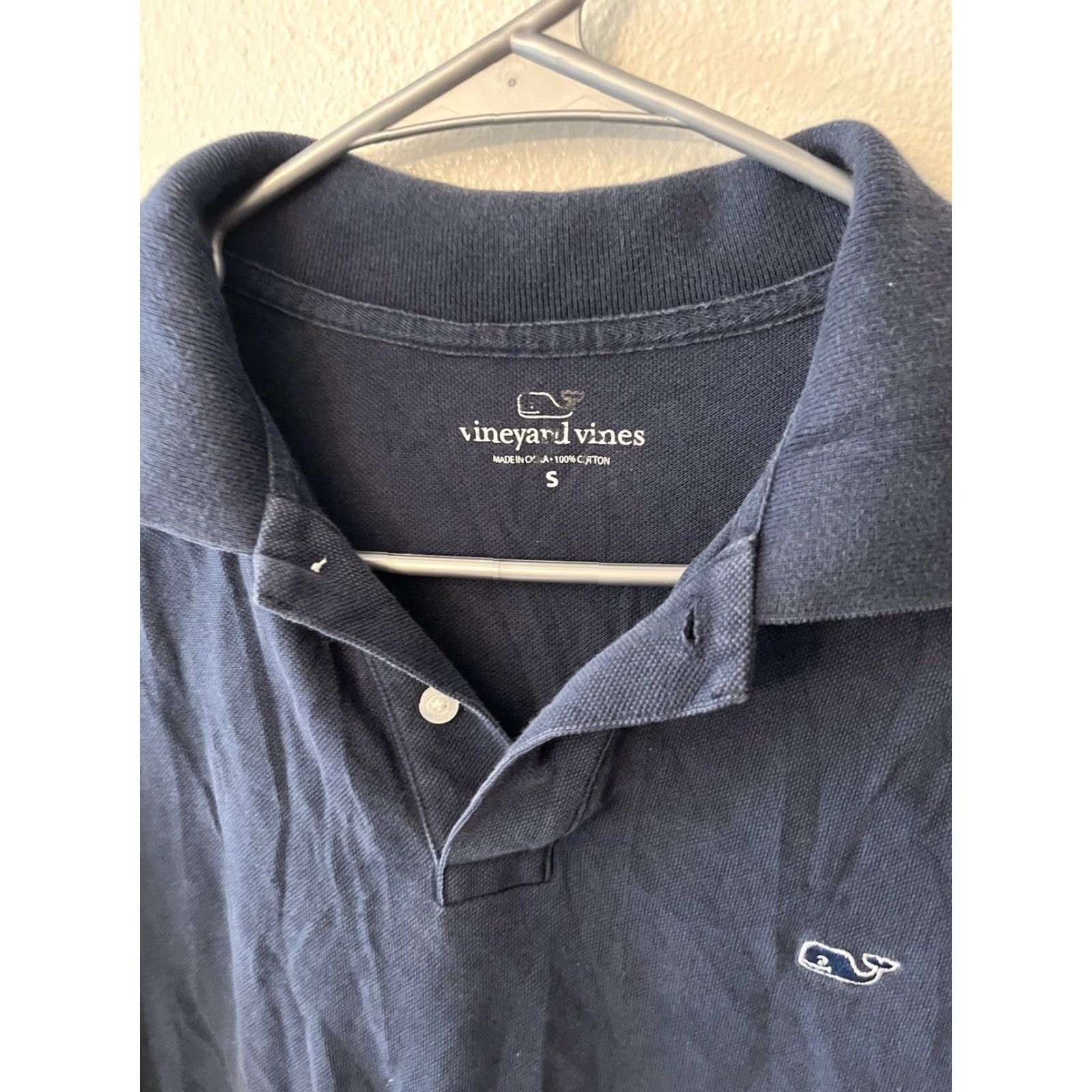 Vineyard Vines Vineyard Vines Mens Polo Shirt Cotton Long Sleeve Solid Blue Small Size US S / EU 44-46 / 1 - 2 Thumbnail