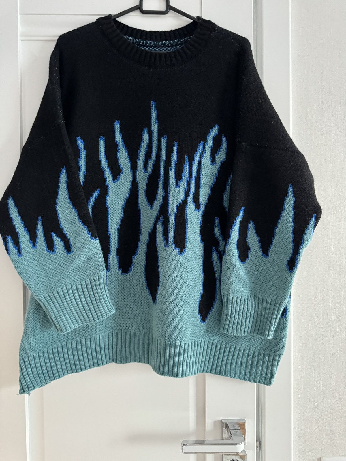 Japanese Brand Blue Flame Sweater Knitwear Size US M / EU 48-50 / 2 - 2 Thumbnail