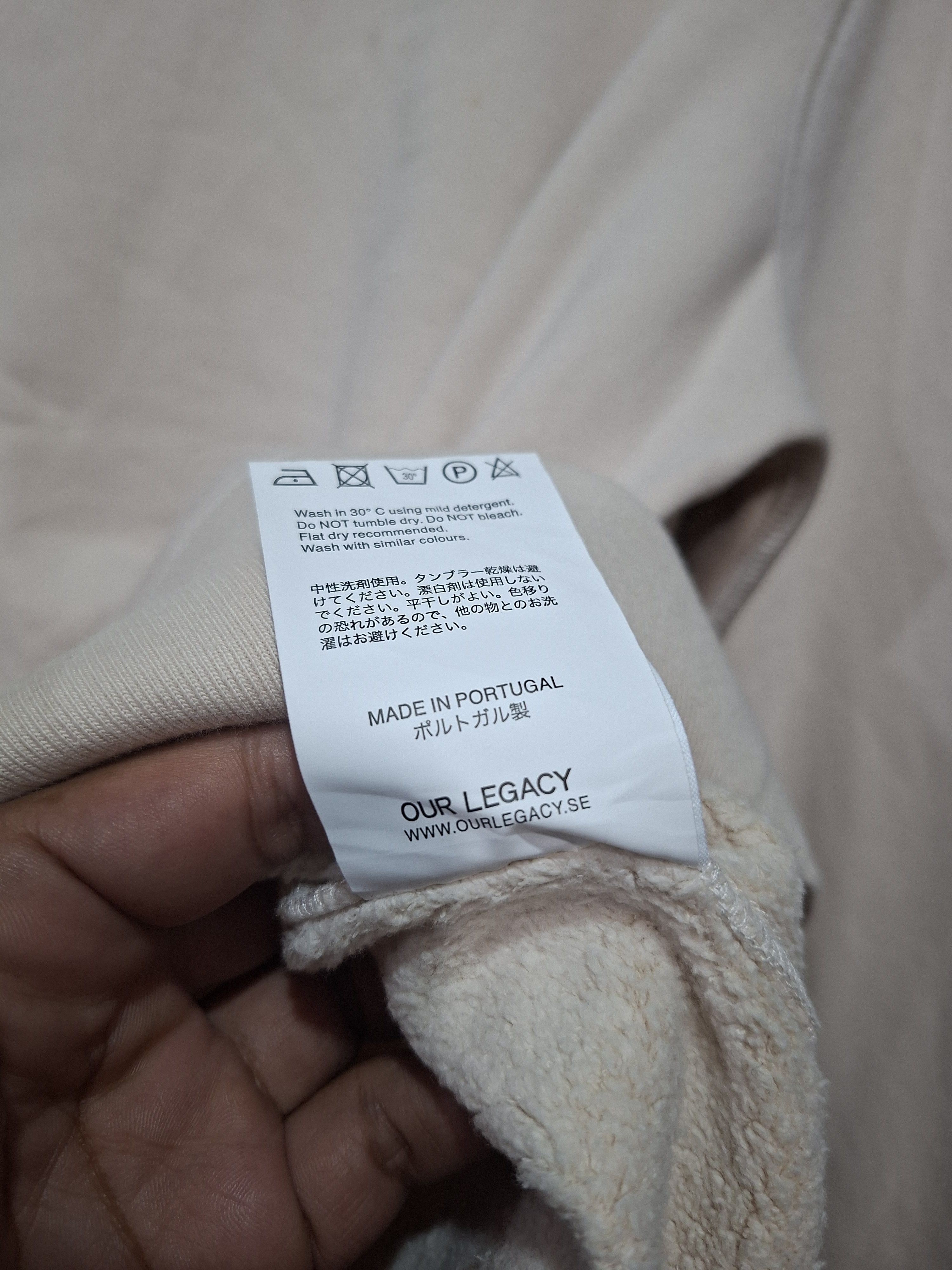 Our Legacy OUR LEGACY COTTON EGGSHELL SWEATSHIRT Size US L / EU 52-54 / 3 - 8 Thumbnail