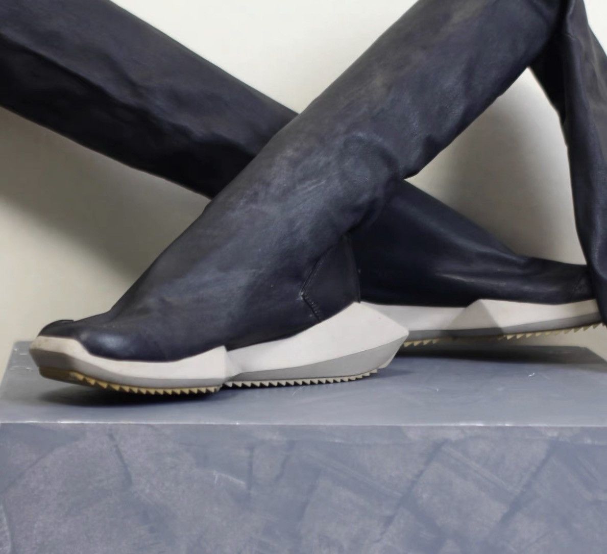 Rick Owens Collaboration Premium Lambskin Boots
