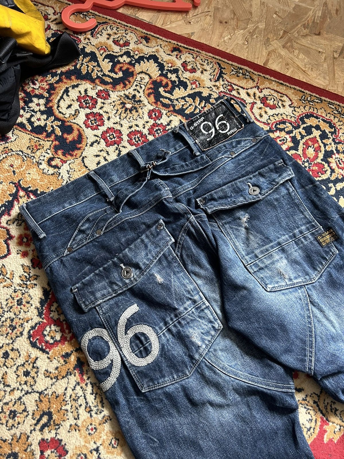 Other Vintage G-star denim pants big logo rare y2k streetwear Size US 34 / EU 50 - 2 Thumbnail