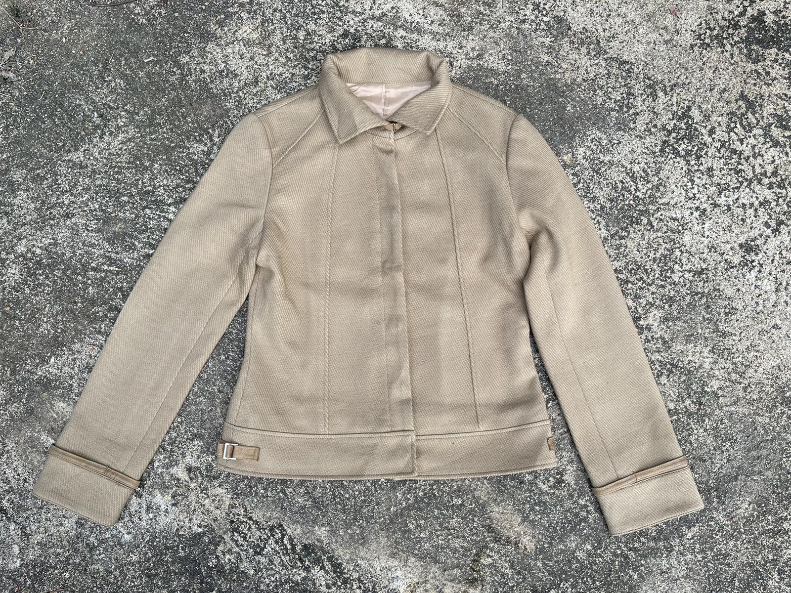 Designer Mico Coulier 2nd Nolley’s Beige Wool Jacket 38 Japan Size S / US 4 / IT 40 - 1 Thumbnail
