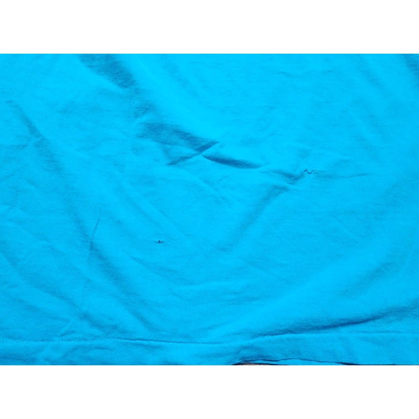 Fruit Of The Loom VINTAGE Fruit of the Loom T Shirt Mens 2XL Blue USA Single Stitch Distressed 80s 90s Retro Grunge Rockabilly Music Classic USA Shirt Mens Size US XXL / EU 58 / 5 - 2 Thumbnail