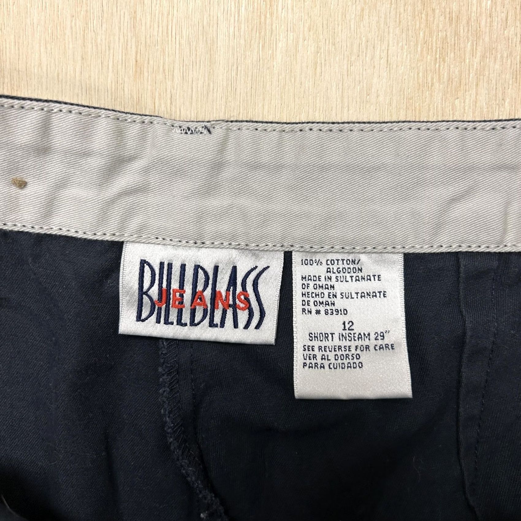 Bill Blass Bill Blass Pants Womens 12 Black Twill Chino Regular Fit Casual Office Pockets Size 34" / US 12 / IT 48 - 2 Thumbnail