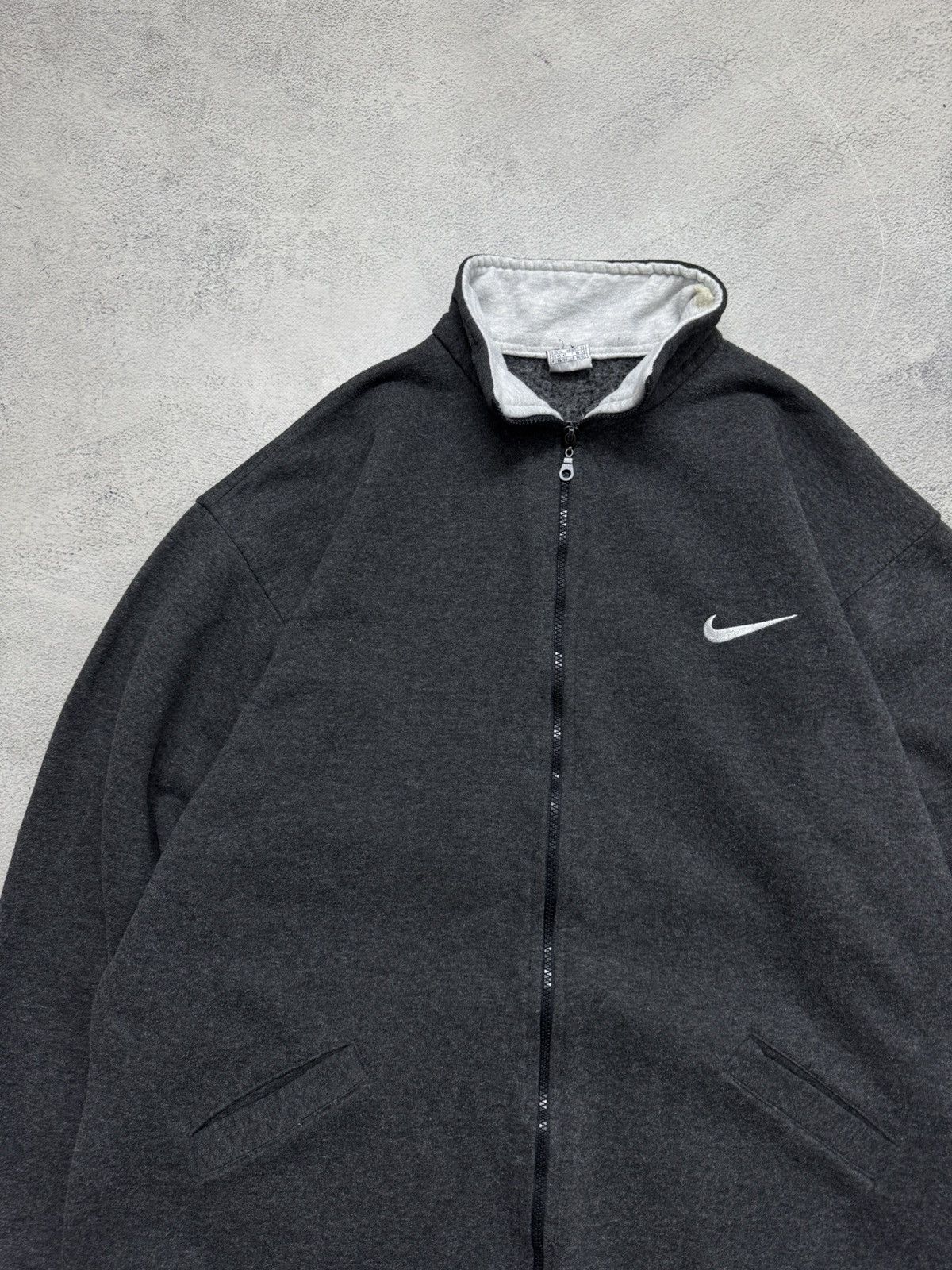Nike Vintage Y2k Nike Zip Hoodie Fleece Swoosh 00’s Size US XL / EU 56 / 4 - 6 Thumbnail