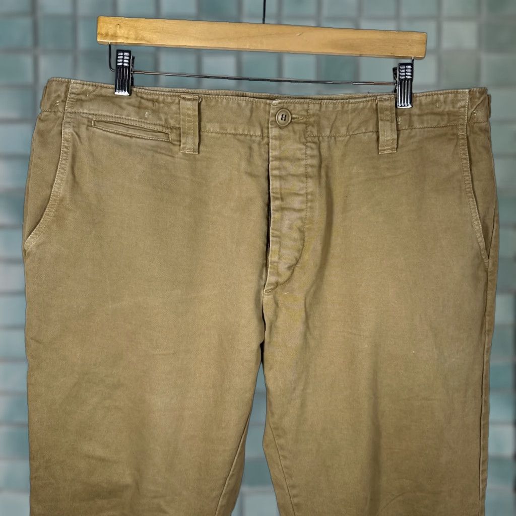 Vintage J. Peterman Company Pants Mens 38 Tan Khaki Chino Cotton Button Fly Suspender Size US 38 / EU 54 - 1 Thumbnail