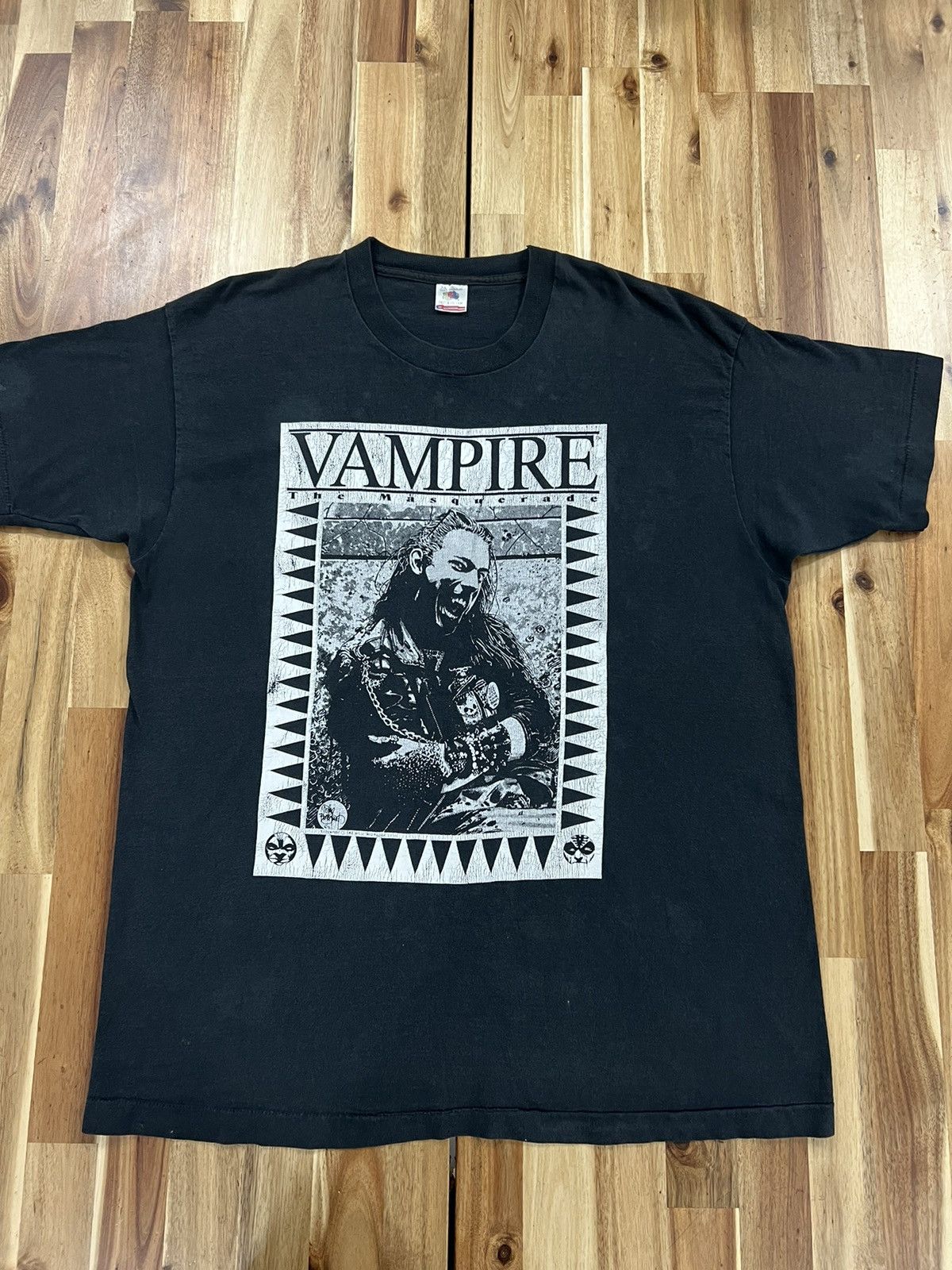 Band Tees × Vintage VINTAGE 1991 VAMPIRE THE MASQUERADE T-SHIRT X-LARGE Size US XL / EU 56 / 4 - 1 Thumbnail