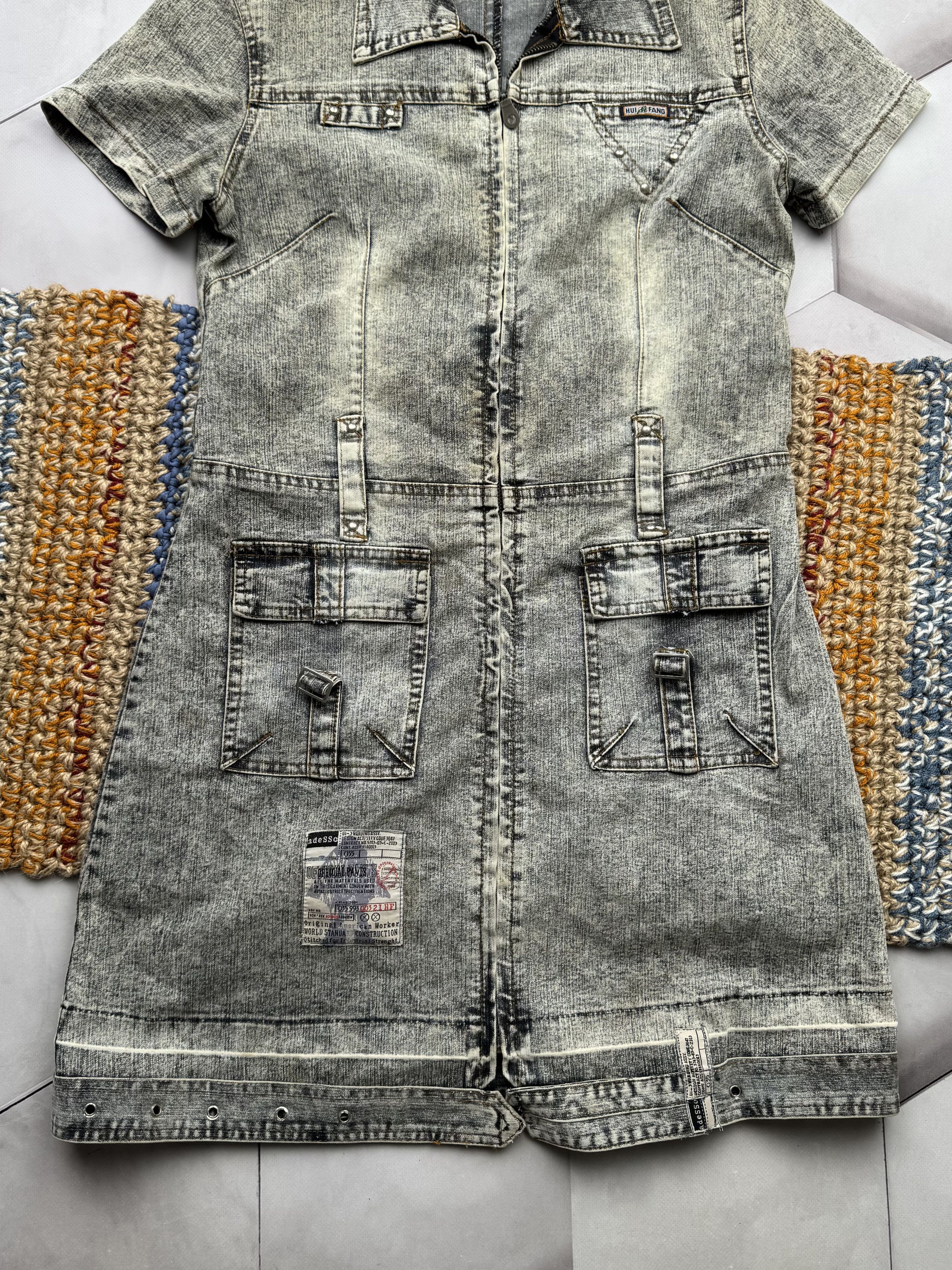 Vintage Vintage Faded Mini Dress (E4) Size M / US 6-8 / IT 42-44 - 3 Thumbnail