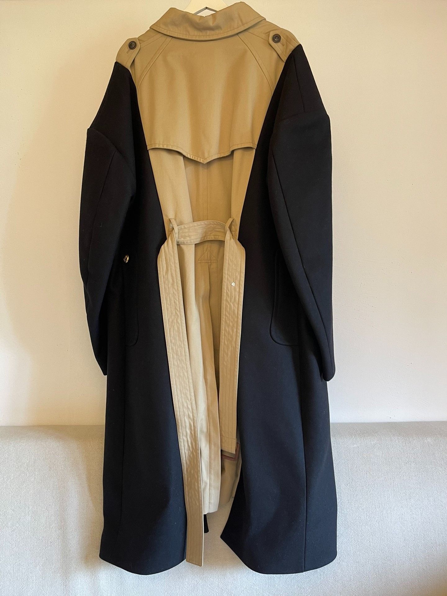 Maison Margiela Maison Margiela Tweed stitching windbreaker coat 2501-Nexta Size US M / EU 48-50 / 2 - 3 Thumbnail