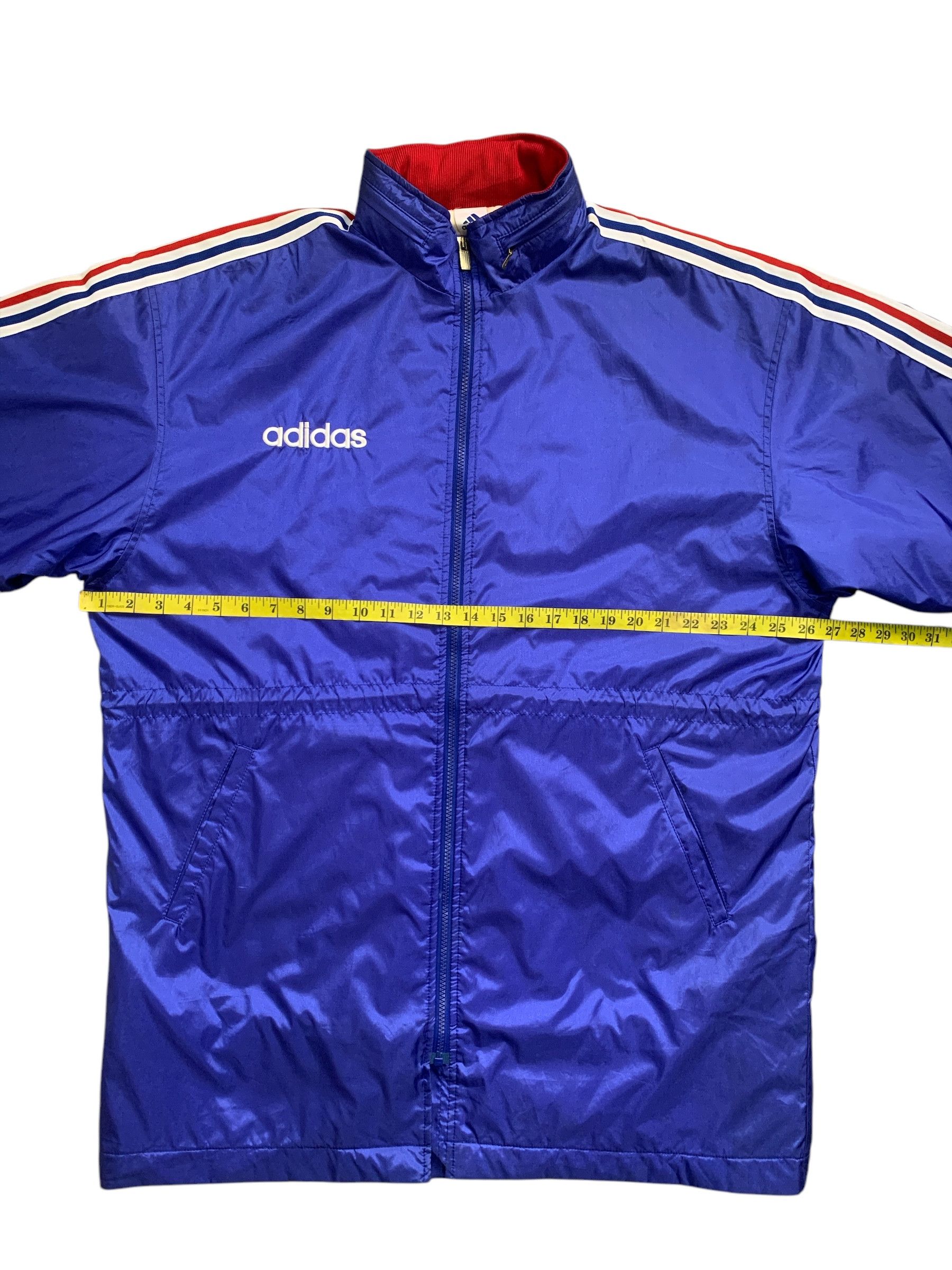 Adidas × Descente Rare Design Vintage Adidas France Striped Zipper Jackets Size US L / EU 52-54 / 3 - 11 Thumbnail