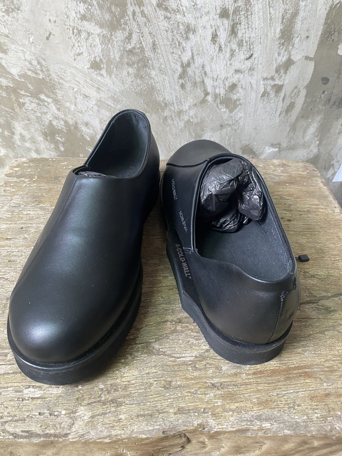 A-COLD-WALL* ACW Leather Asymmetric Slip On Loafer BNIB Size US 8 / EU 41 - 1 Thumbnail