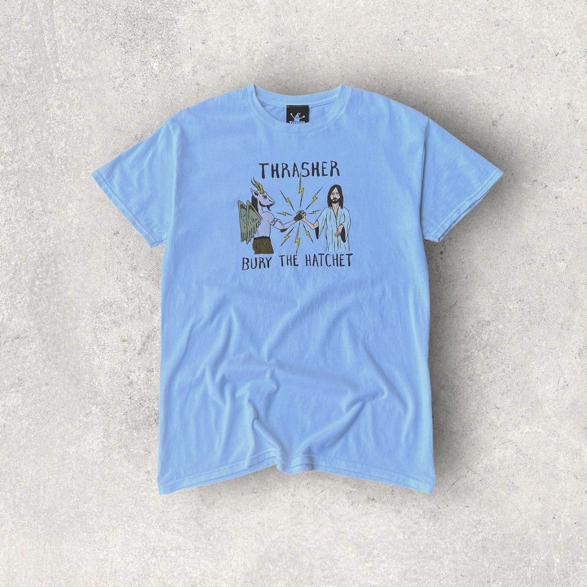 Thrasher vintage rare Thrasher X Toy Machine BTH T-Shirt skate Jesus Size US M / EU 48-50 / 2 - 1 Thumbnail