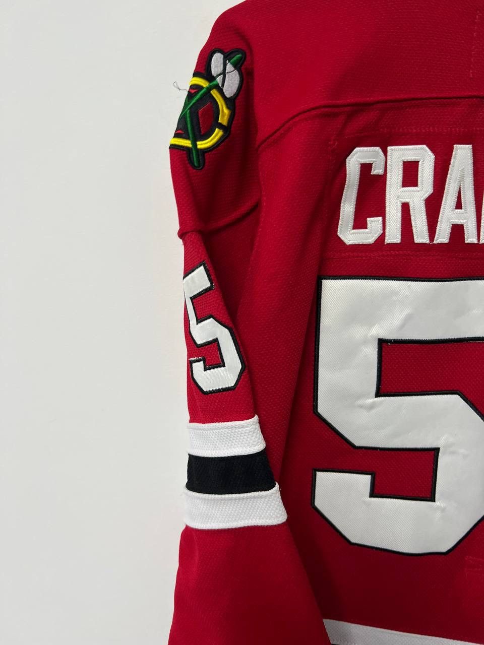 Reebok Chicago Blackhawks #50 Crawford Ice Hockey Jersey Kids L/XL Size US XXS / EU 40 - 9 Thumbnail