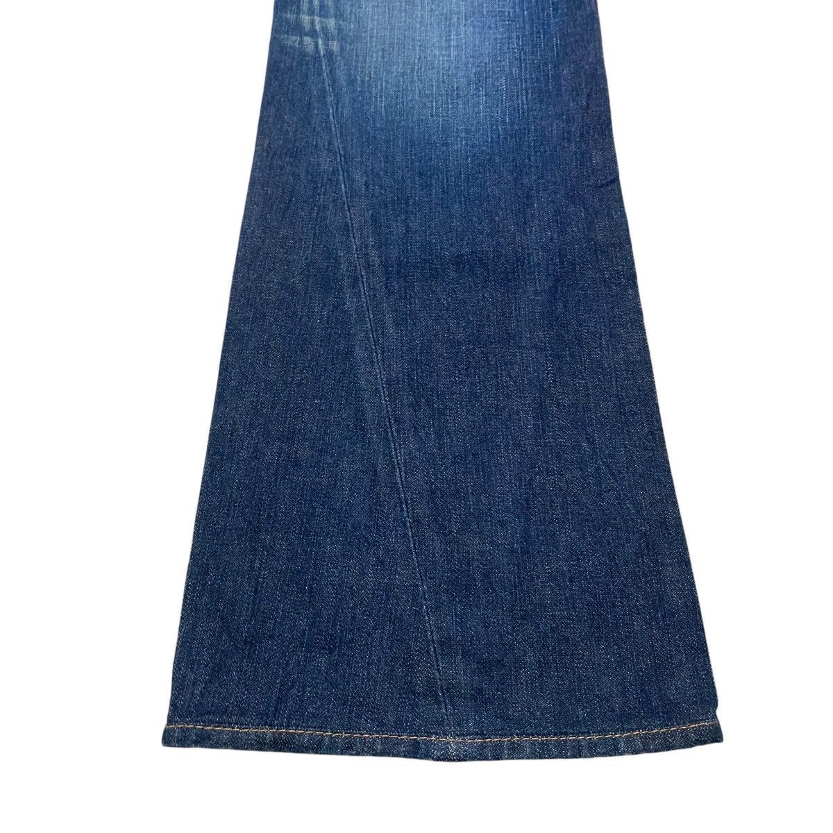 True Religion Vintage True Religion Denim Flare Jeans Leather Flap Size US 31 - 7 Thumbnail