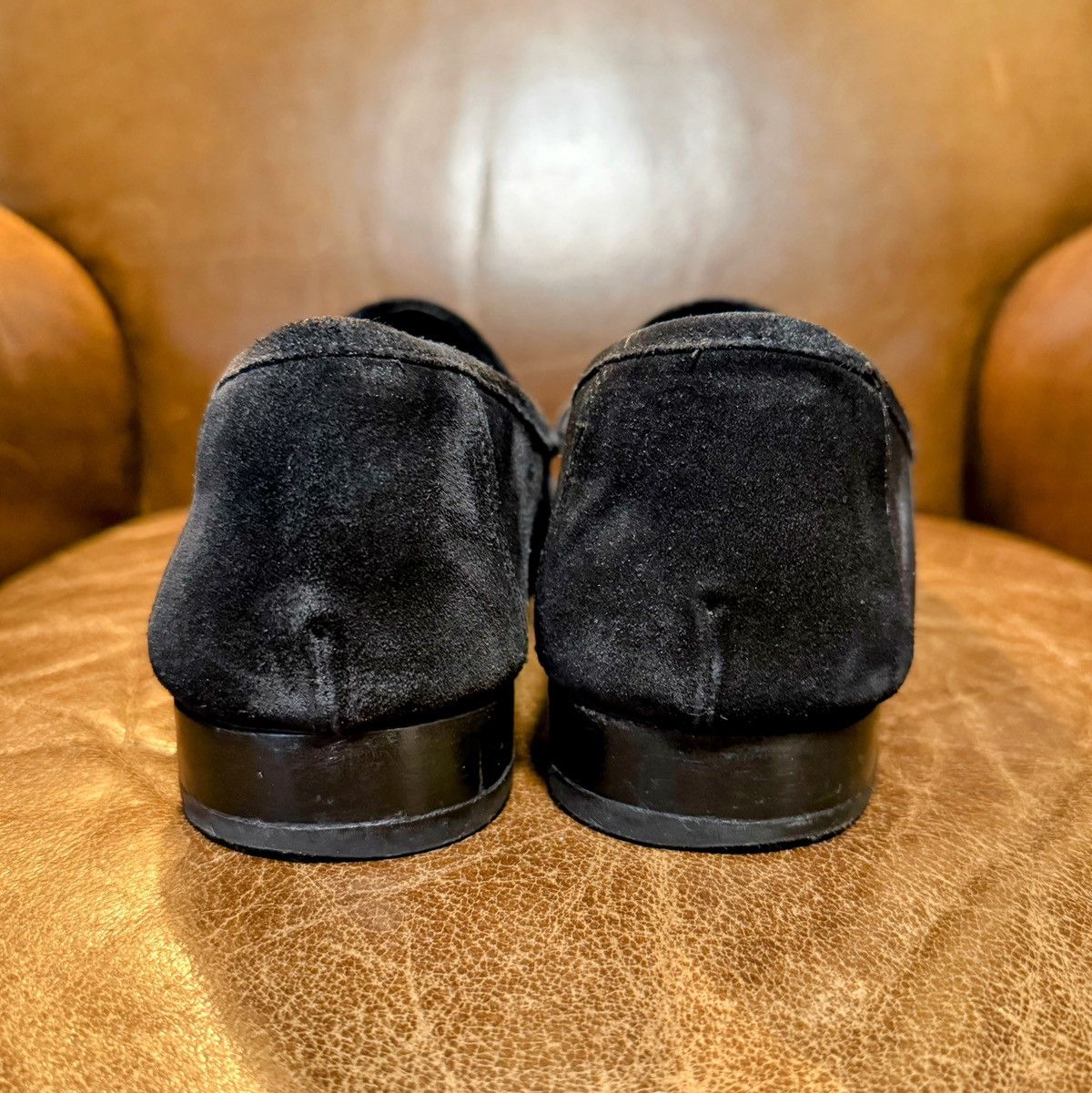 Allen Edmonds Allen Edmonds Black Suede Penny Loafers – 11D – Made in USA Size US 11 / EU 44 - 5 Thumbnail