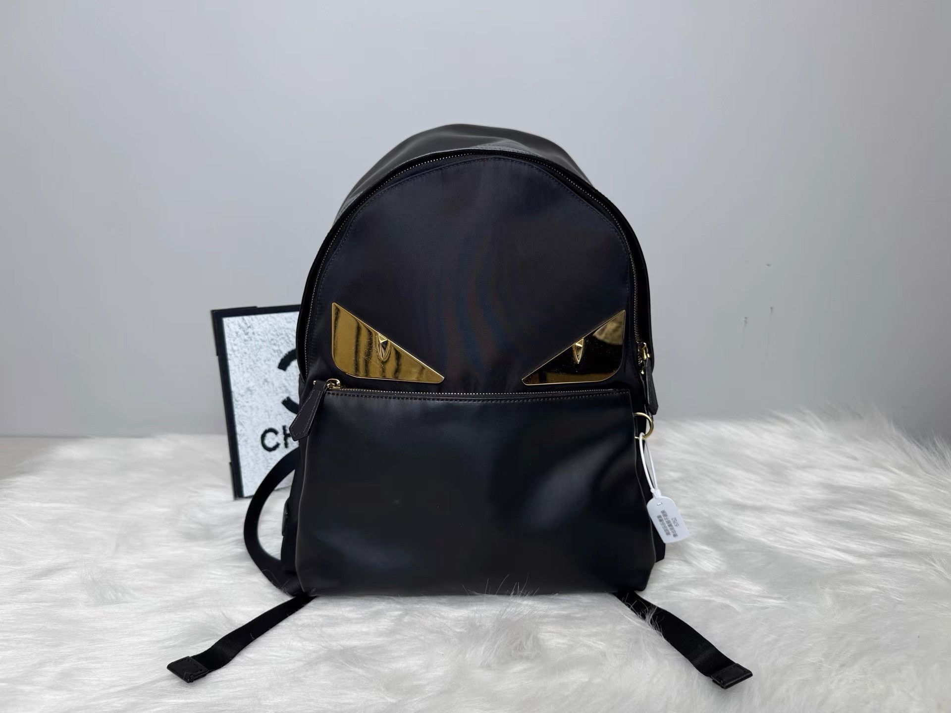 Fendi FENDI Metal Monster Yellow Eyes Backpack K36 Size ONE SIZE - 8 Thumbnail