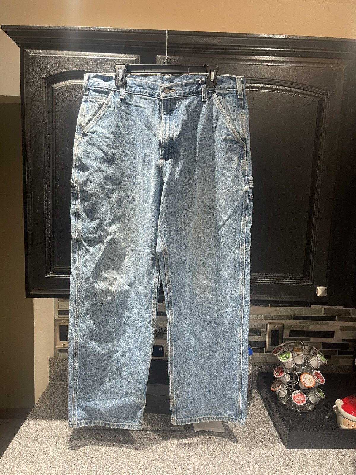 Carhartt Carhartt Jeans Mens 36x30 Blue Denim Carpenter Original Fit Size US 36 / EU 52 - 1 Thumbnail