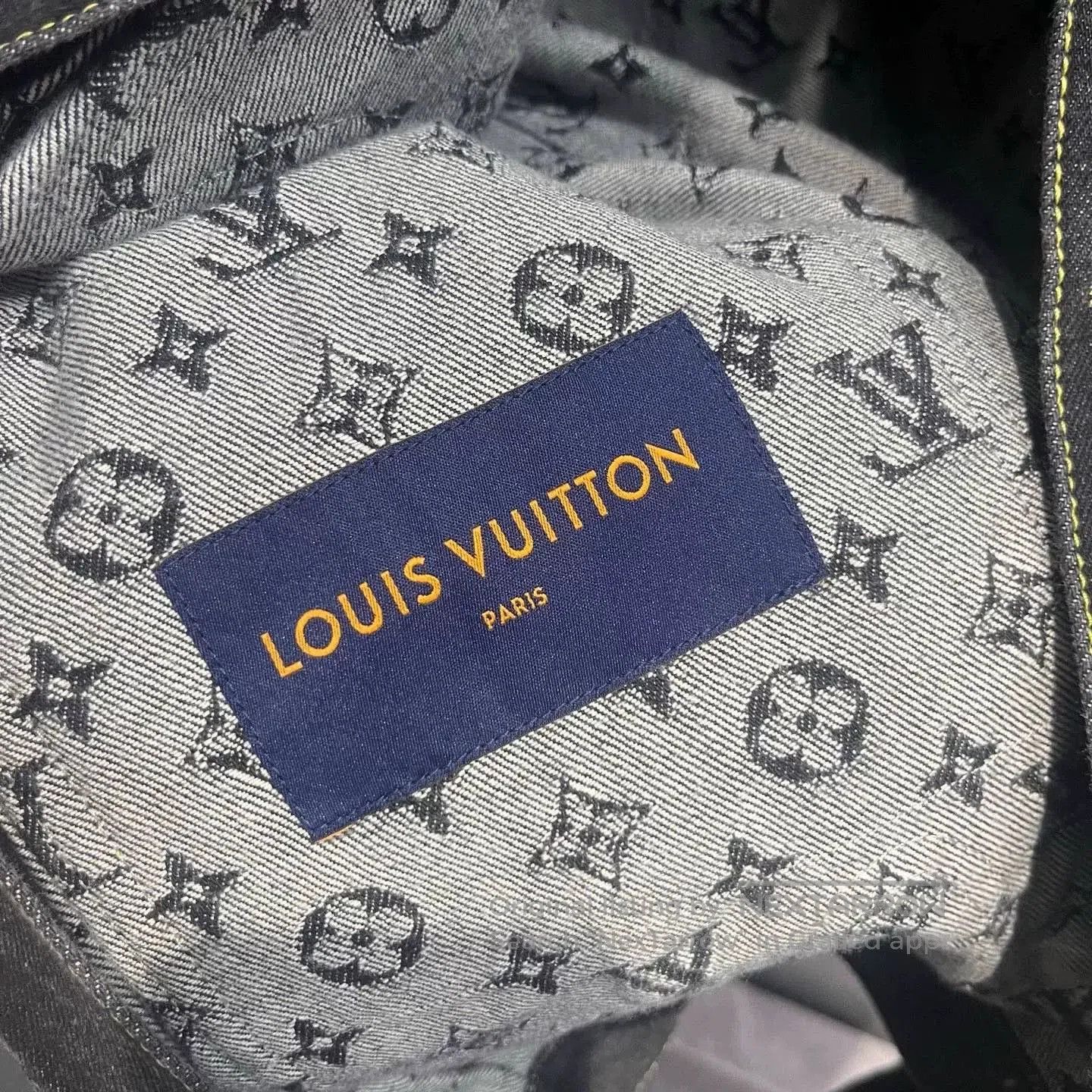 Louis Vuitton Louis Vuitton Black Monogram Denim Jacket. Size US M / EU 48-50 / 2 - 4 Thumbnail