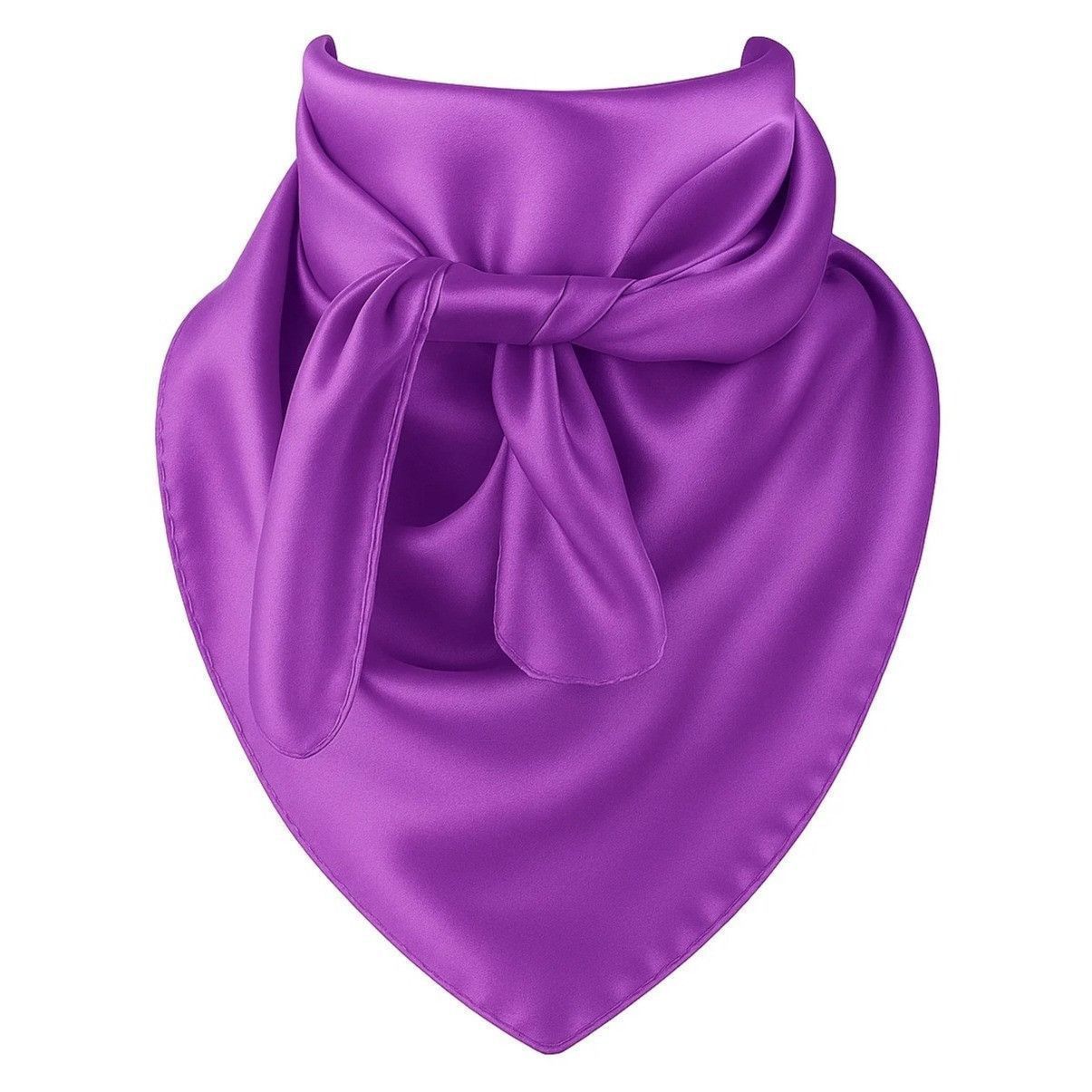 Other Purple Wild Rag Large Scarf 23x23" Satin Western Accessory C Size ONE SIZE - 1 Thumbnail
