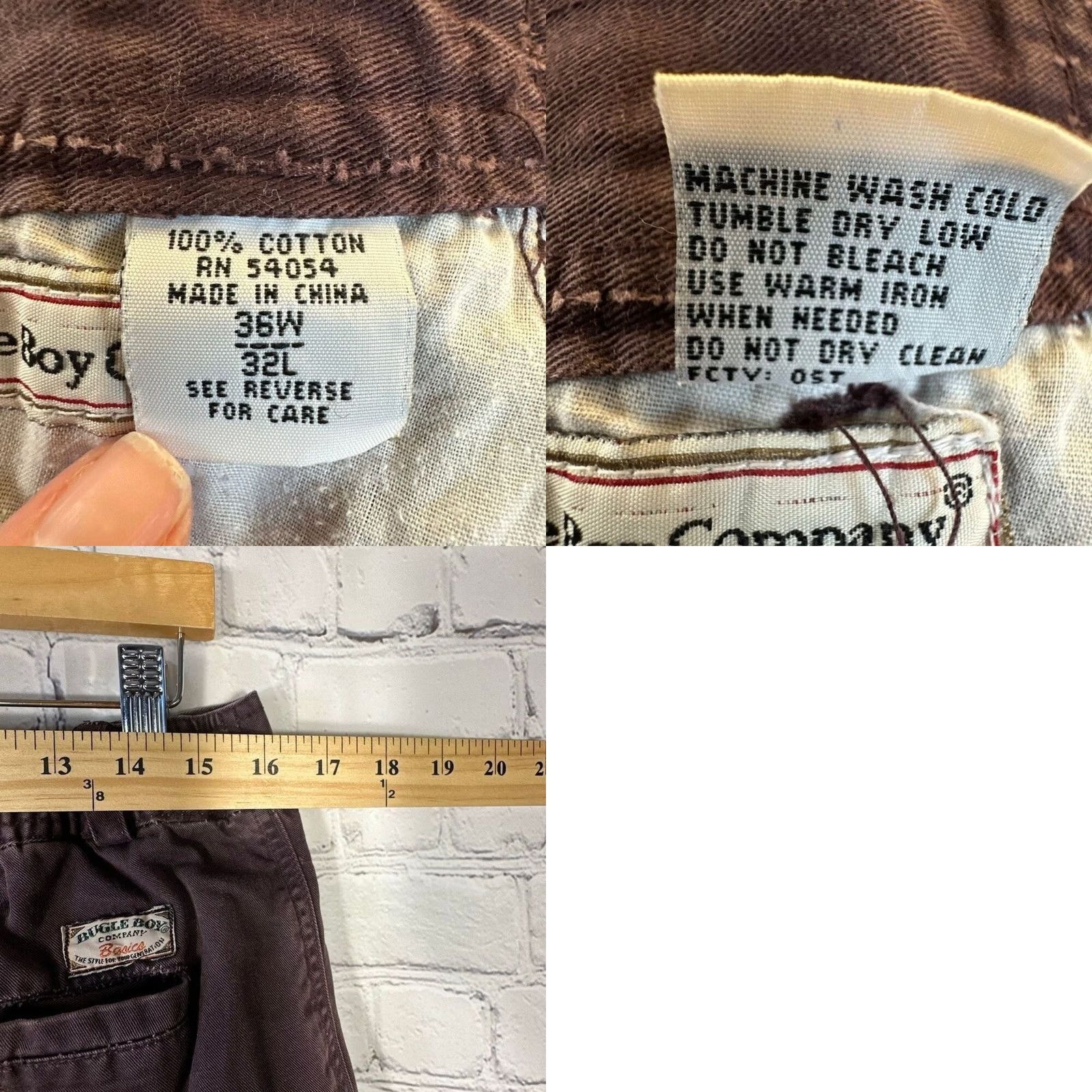 Bugle Boy VINTAGE Bugle Boy Pants Shirt Size US 36 / EU 52 - 8 Thumbnail