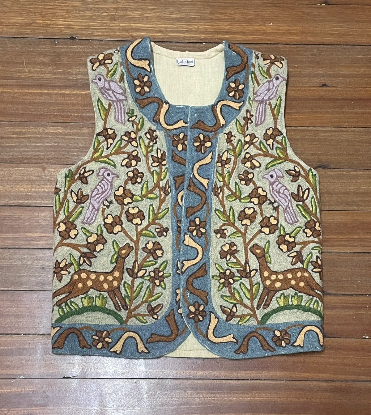 Very Rare Vintage Brand Lakshmi Handmade Vest 1990s