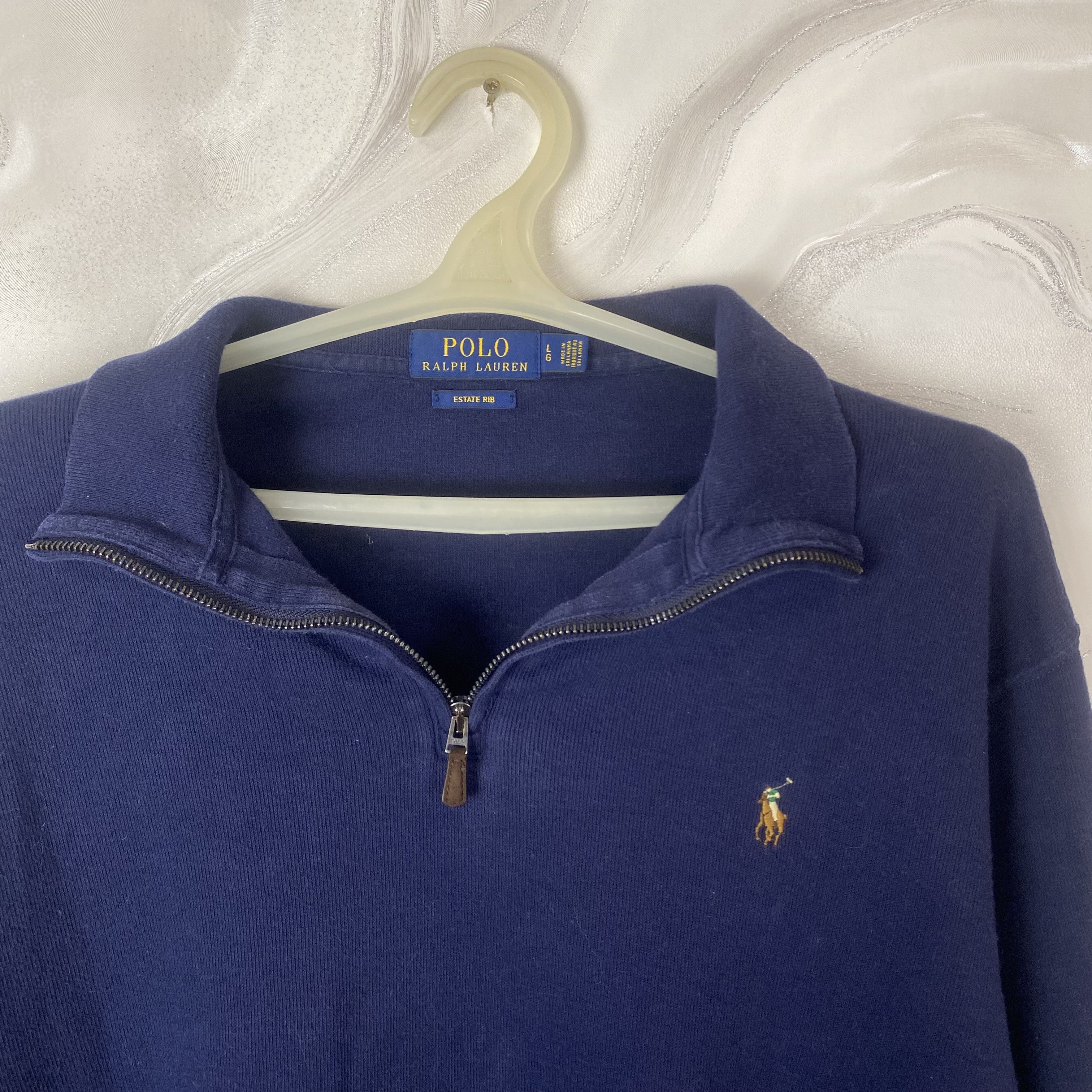 Polo Ralph Lauren Polo Ralph Lauren Blue 1/3 knitted zip sweatshirt L Size Size US L / EU 52-54 / 3 - 4 Thumbnail