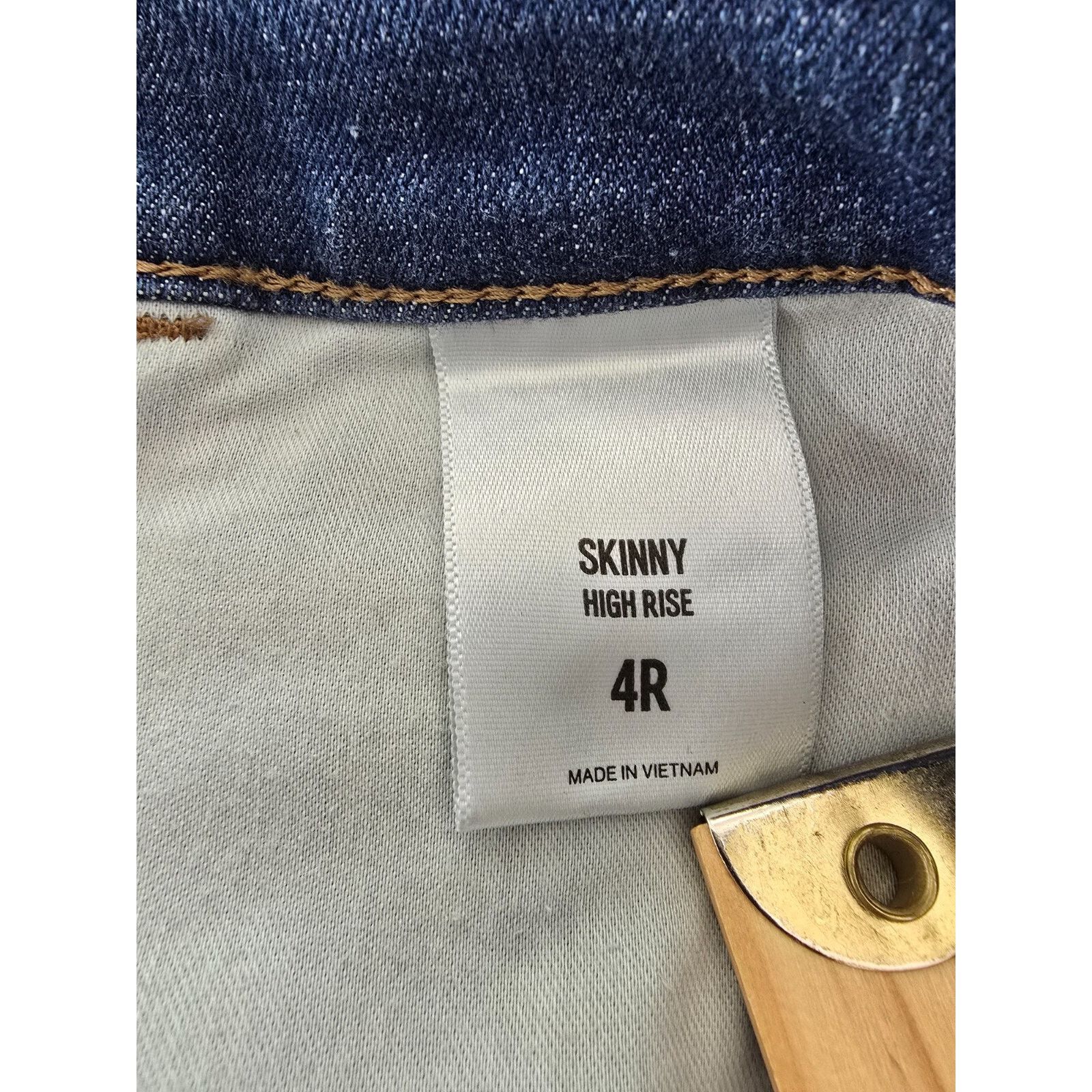 Express Express Jeans Womens Size 4R Blue Denim High Rise Skinny Size 27" / US 4 / IT 40 - 6 Thumbnail