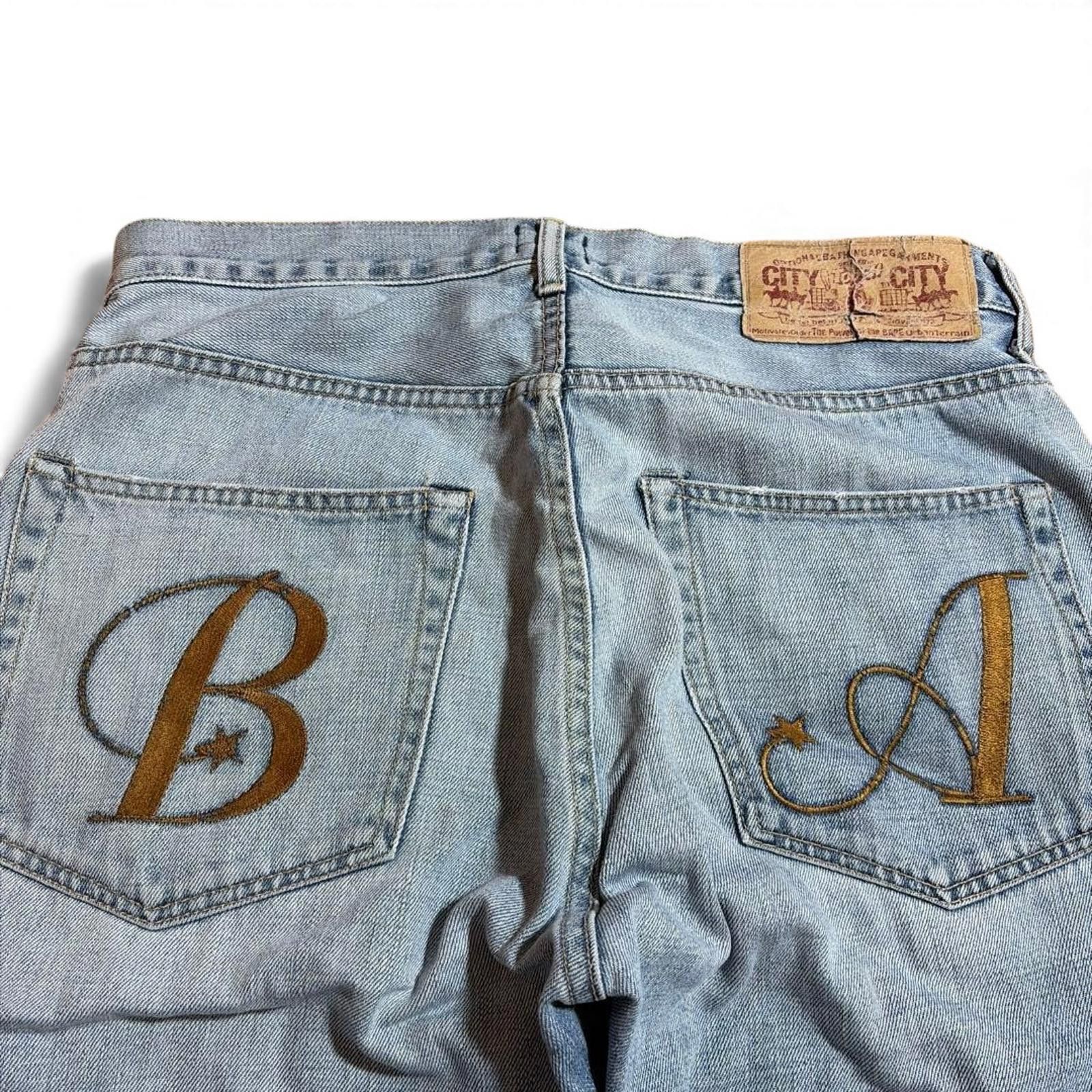 Other A Bathing Ape (BAPE) - Wide Leg Light Blue Denim Jeans Size US 40 / EU 56 - 5 Thumbnail