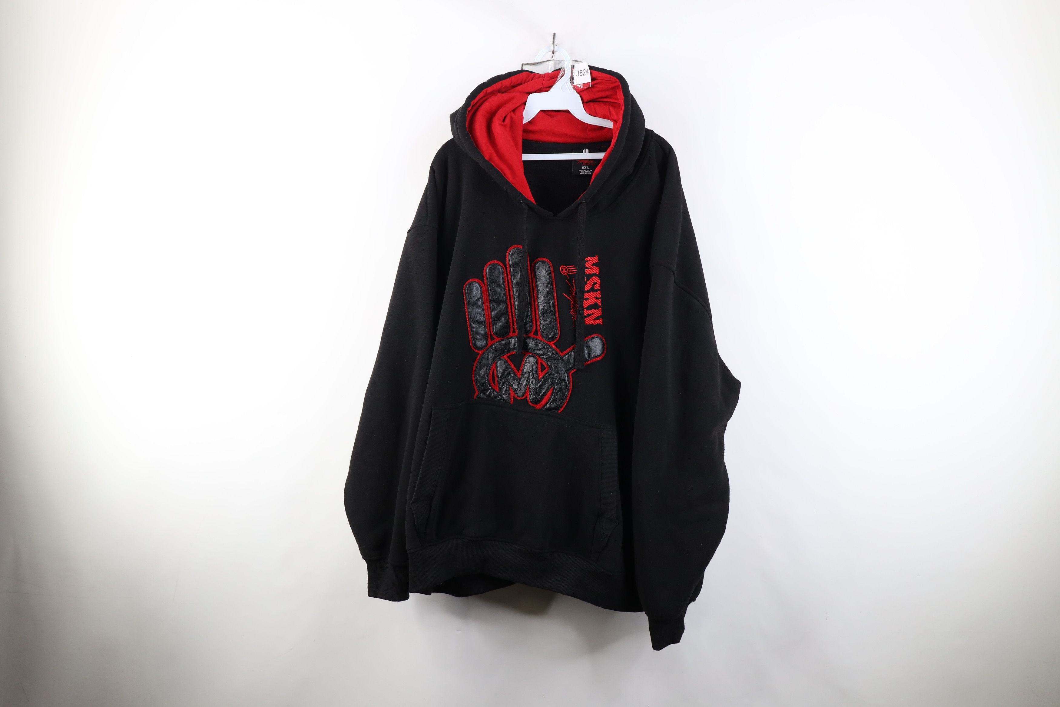 Vintage Vintage 90s Y2K Miskeen Originals Hoodie Sweatshirt Black Size US XXL / EU 58 / 5 - 1 Thumbnail