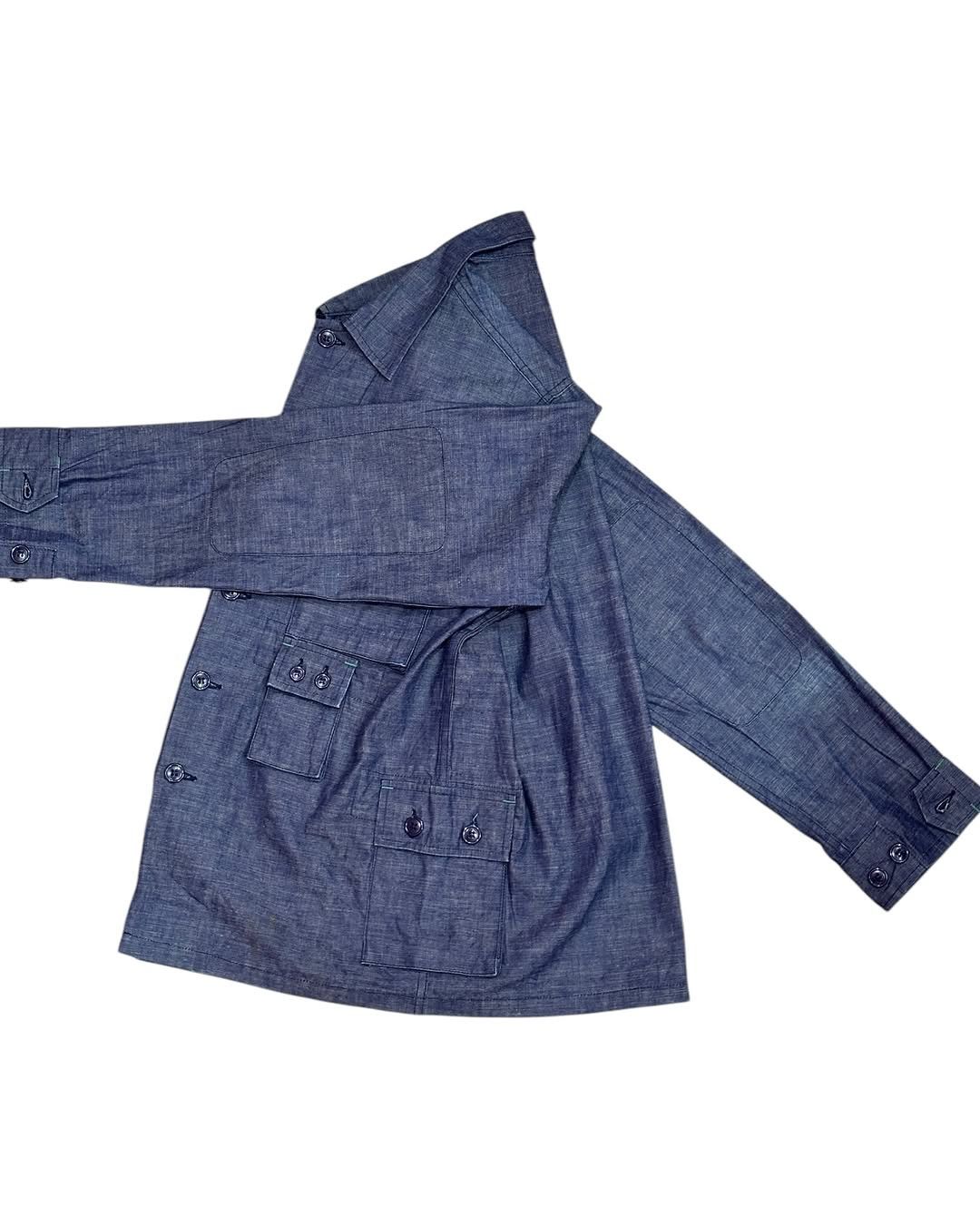 Japanese Brand Sassafras Denim Utility Multipocket Jacket Size US M / EU 48-50 / 2 - 9 Thumbnail