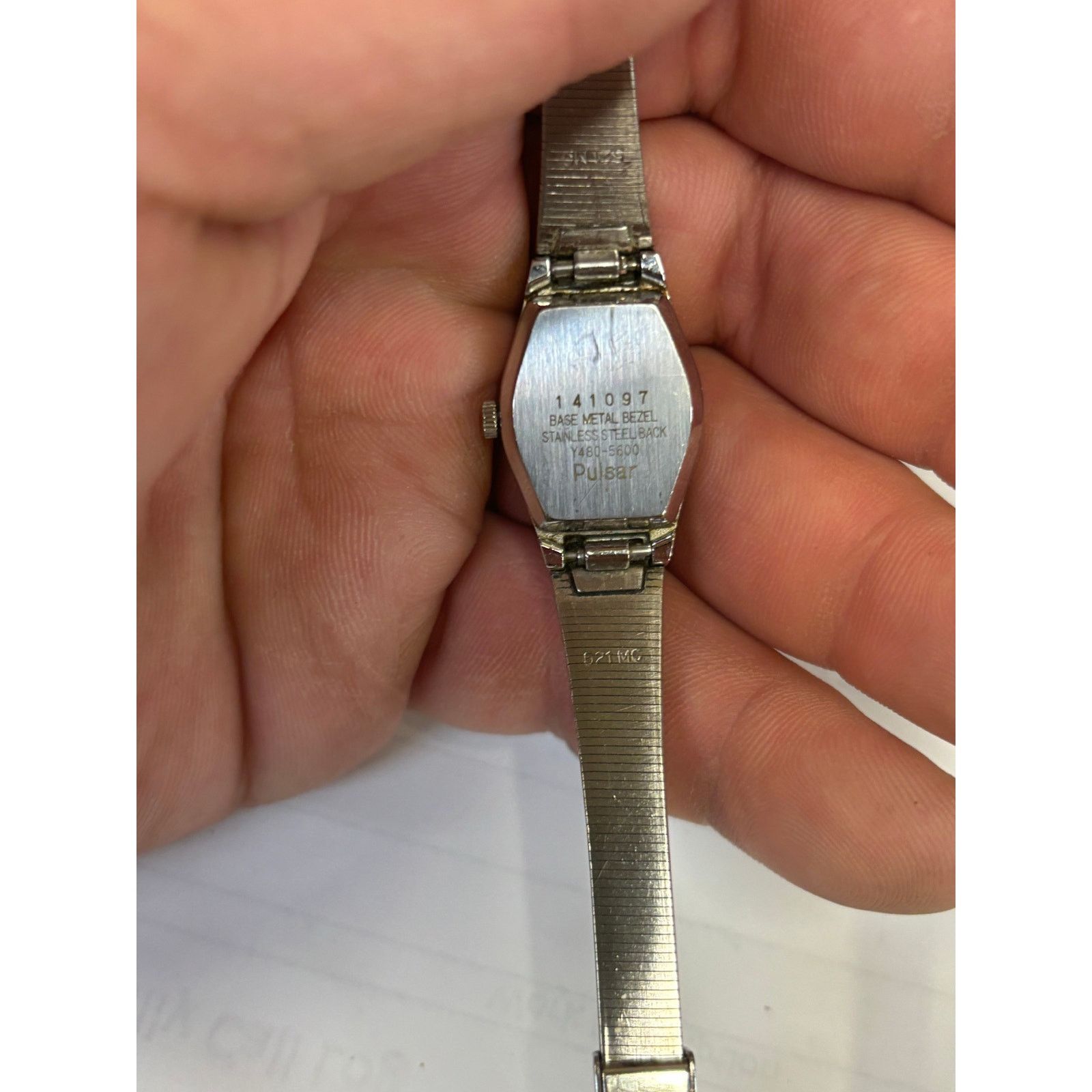 Pulsar Vintage Pulsar Y480-5600 Silver Tone Womens Watch! Size ONE SIZE - 7 Thumbnail