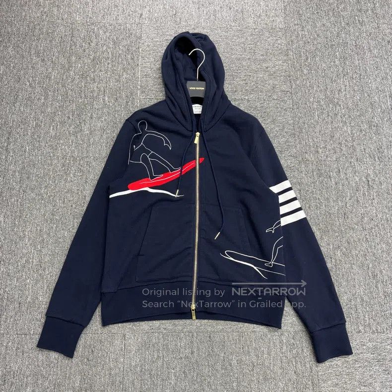 Thom Browne Thom Browne Surfing Embroidery Hoodie Size US M / EU 48-50 / 2 - 1 Thumbnail