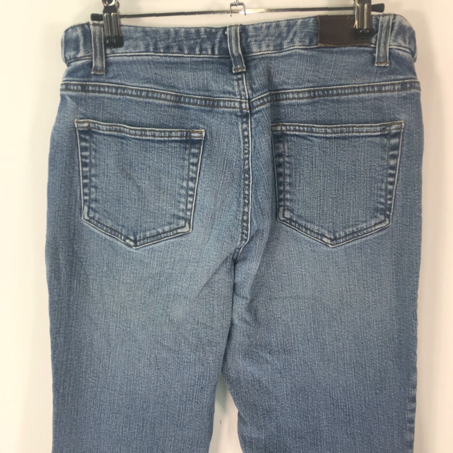 Lands' End Lands' End Jeans Womens Original Fit Modern Waist Boot Leg Denim Blue Size 14 Size 36" / US 14 / IT 50 - 3 Thumbnail