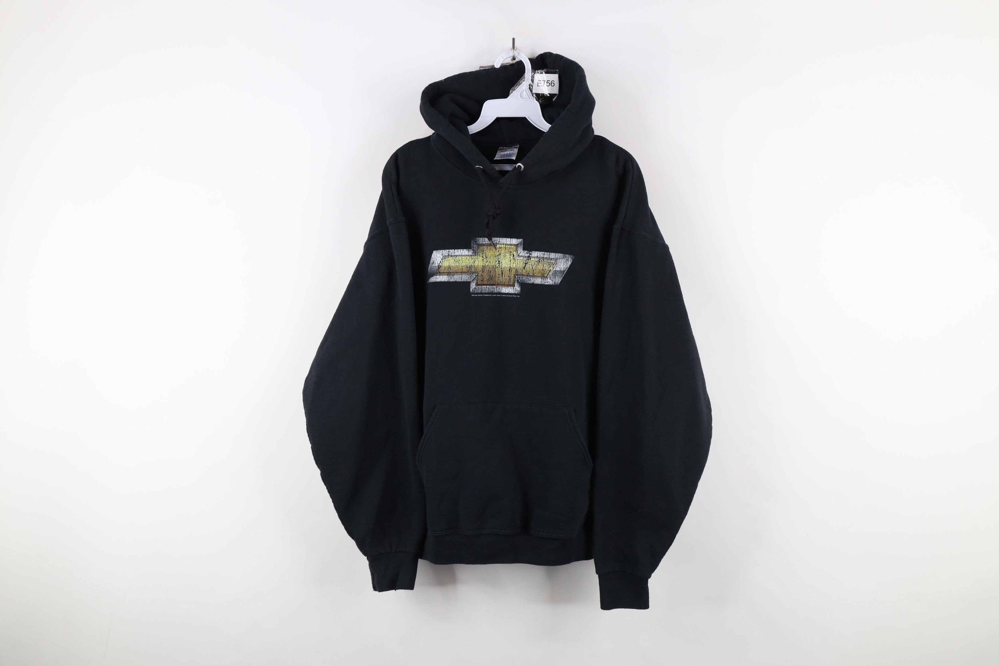 Vintage Vintage Y2K GM Chevrolet Big Logo Hoodie Sweatshirt Black Size US L / EU 52-54 / 3 - 1 Thumbnail