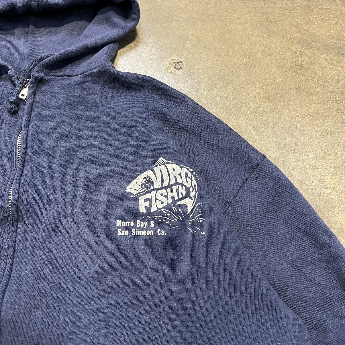 Vintage Vintage 70s Sportswear Zip Up Hoodie Boxy Faded Fishing Size US S / EU 44-46 / 1 - 3 Thumbnail