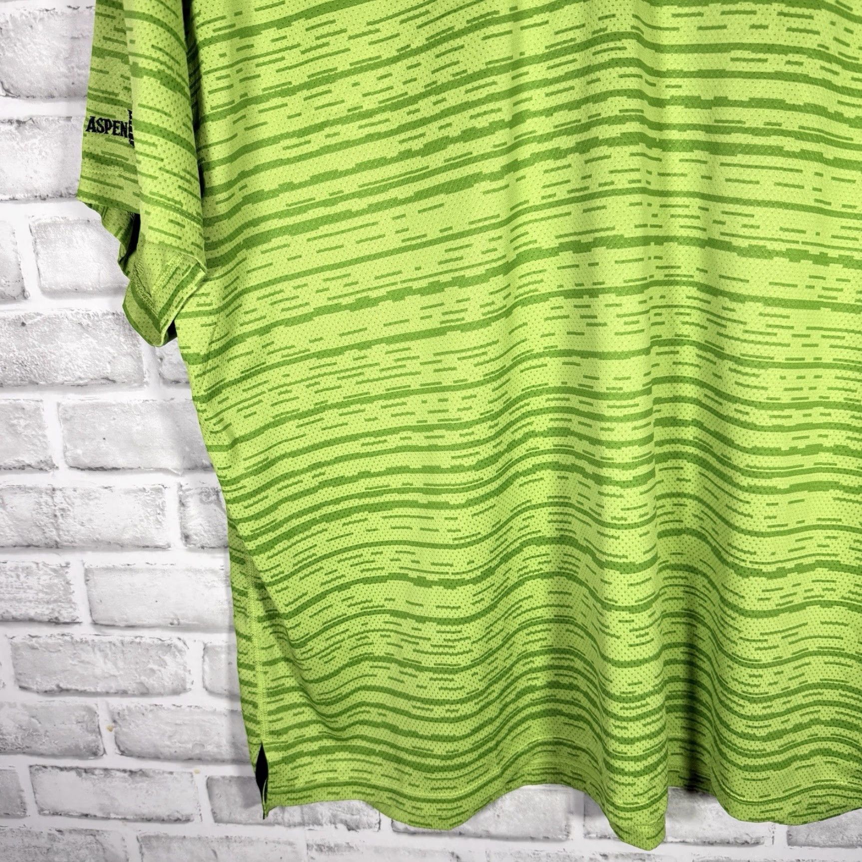 Nike VINTAGE Nike Tiger Woods Polo Shirt Green Striped Dri-Fit Athletic Mens XXL Size US XXL / EU 58 / 5 - 3 Thumbnail